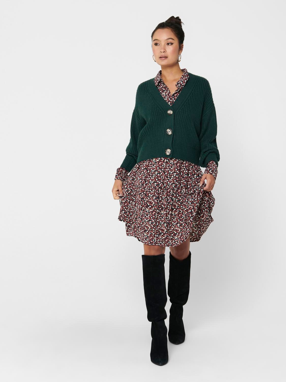 JDY Strickjacke »JDYJUSTY L/S SHORT CARDIGAN KNT NOOS«