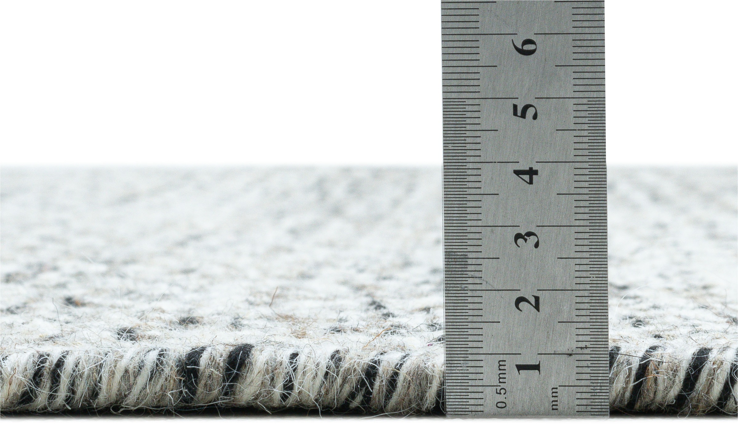 Thumbnail - THEKO Wollteppich "Trondheim PO-502" rechteckig 10 mm Höhe Handweb Teppich, Flachgewebe, reine Wolle, handgewebt, Rauten...