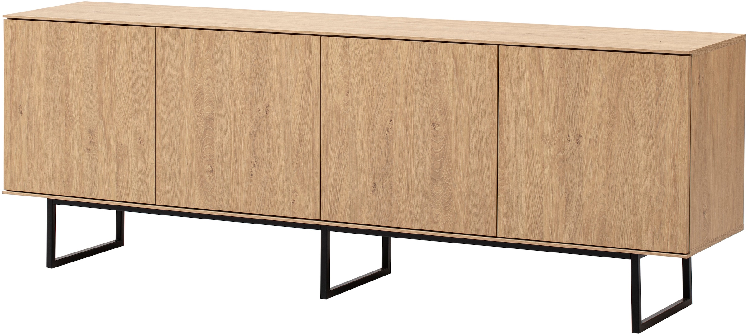 Home affaire Lowboard »Lund, moderner TV-Unterschrank, Kommode mit Kufengestell«, ausreichend Stauraum, vielseitig einsetzbar, 200 cm breit