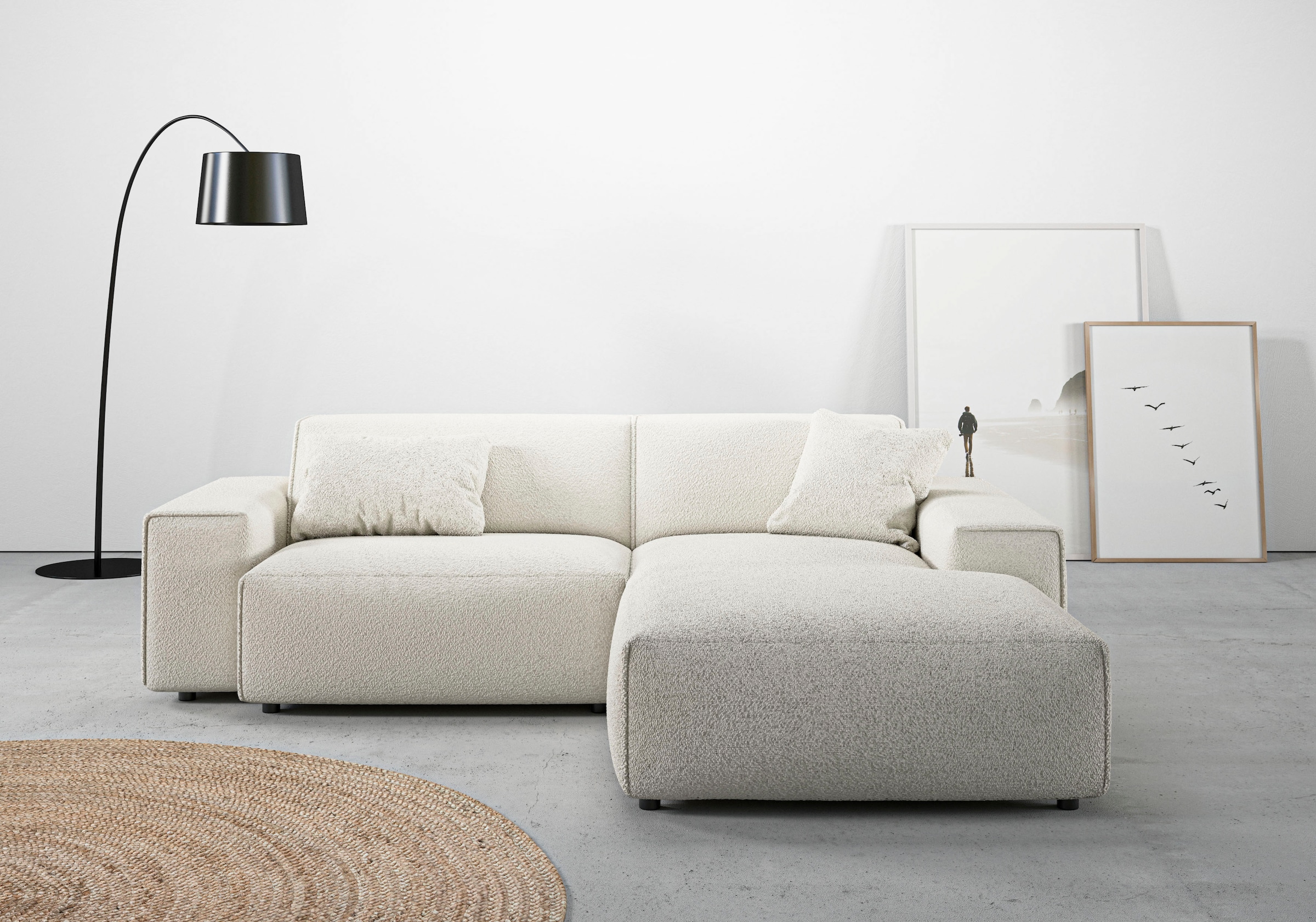 andas Ecksofa "Glimminge L-Form auch in Breitcord, Feincord + Easy care-Bez günstig online kaufen