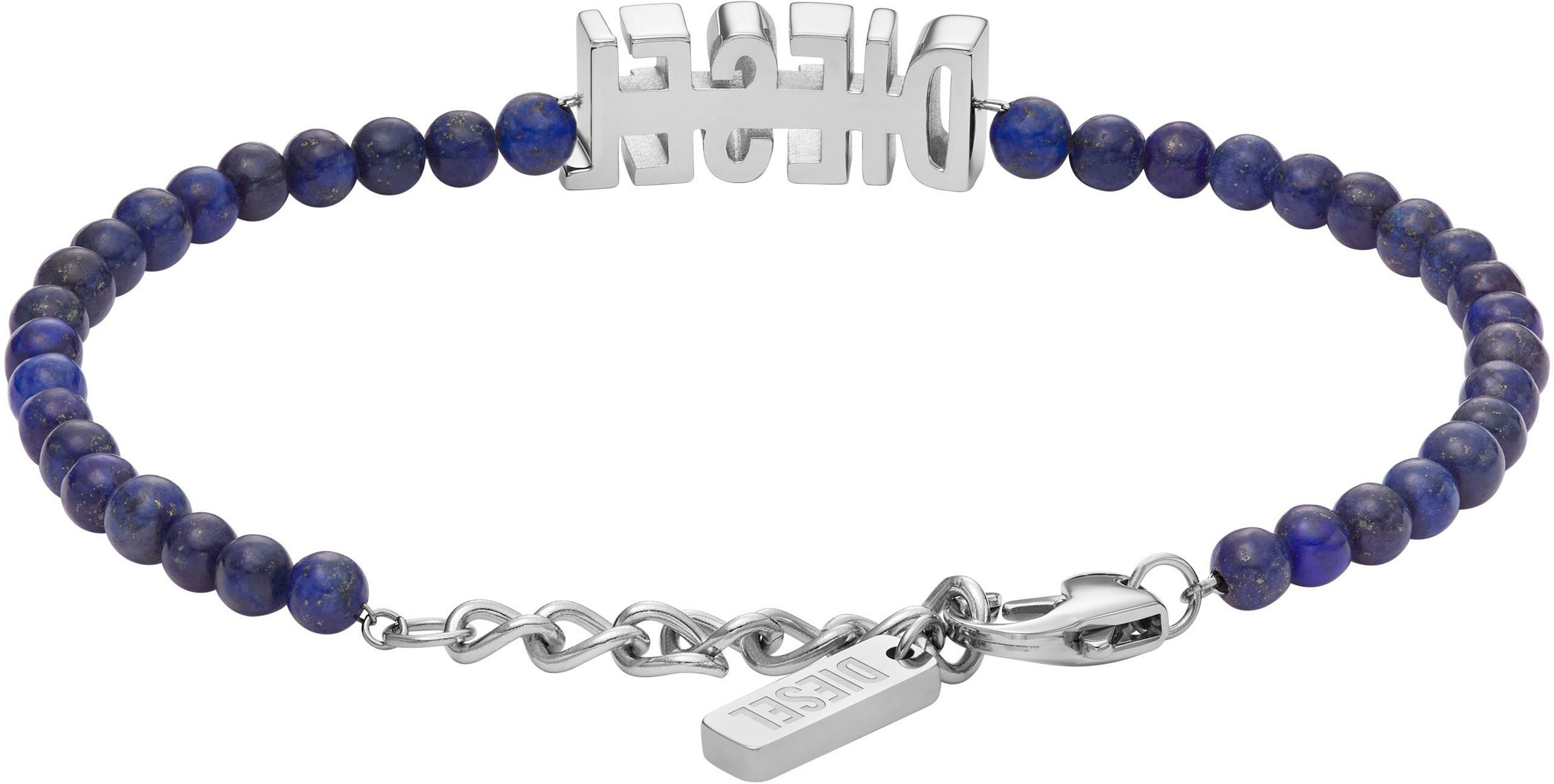 Diesel Armband »Schmuck Geschenk Edelstahl Armschmuck Armkette FONT, DX1544040«, mit Achat