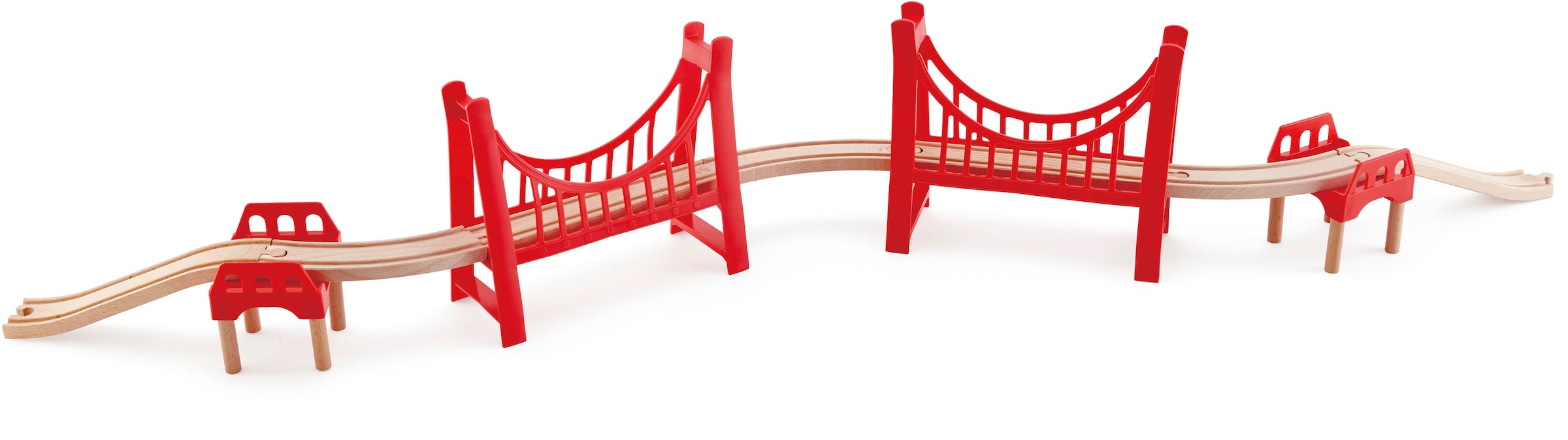 Hape Spielzeugeisenbahn-Brücke »Große Doppel-Hängebrücke«