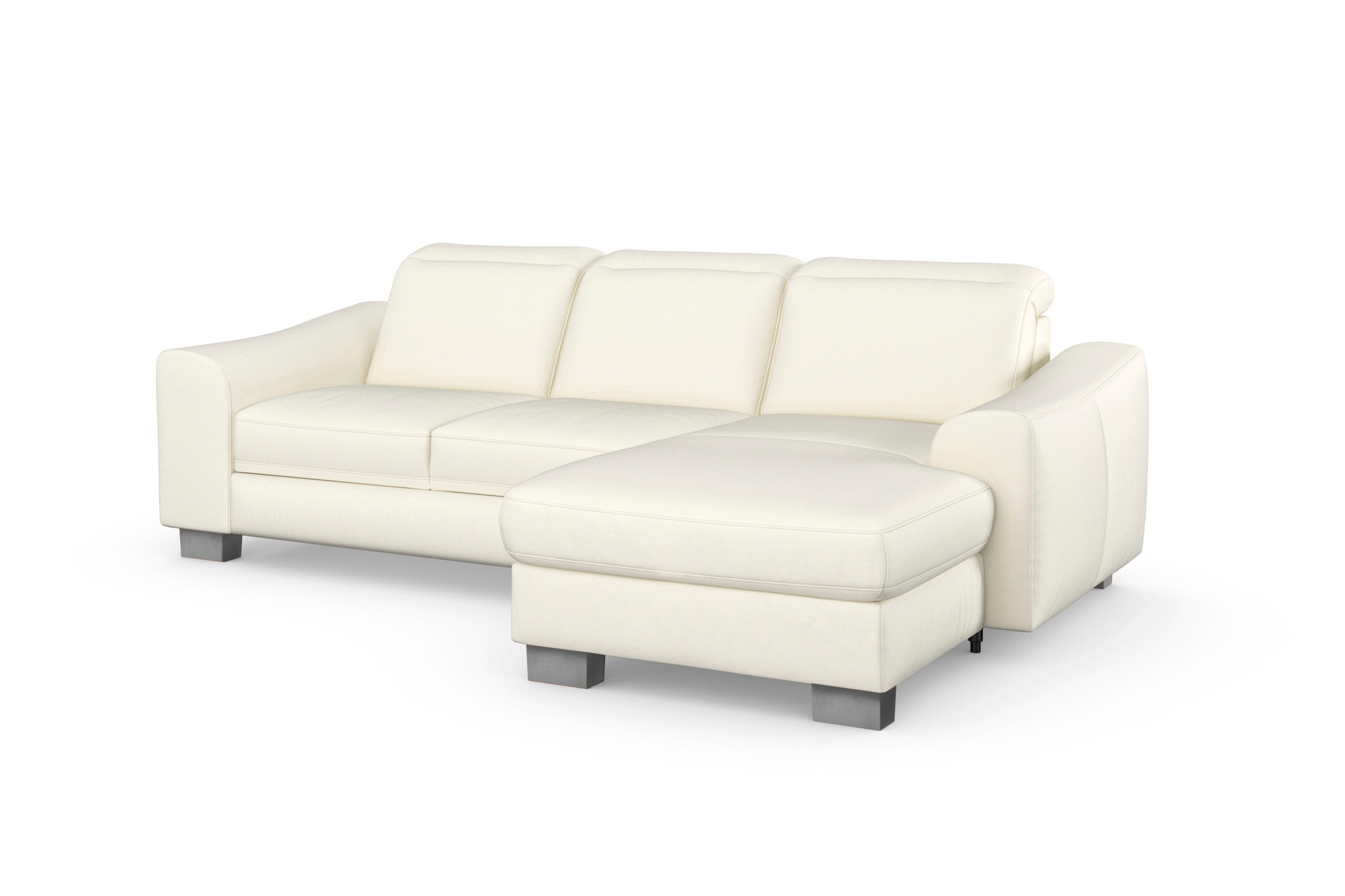 Thumbnail - sit&more Ecksofa "Dundee L-Form", mit Federkern und Edelstahlfüßen, wahlweise mit Kopfteilverstellung