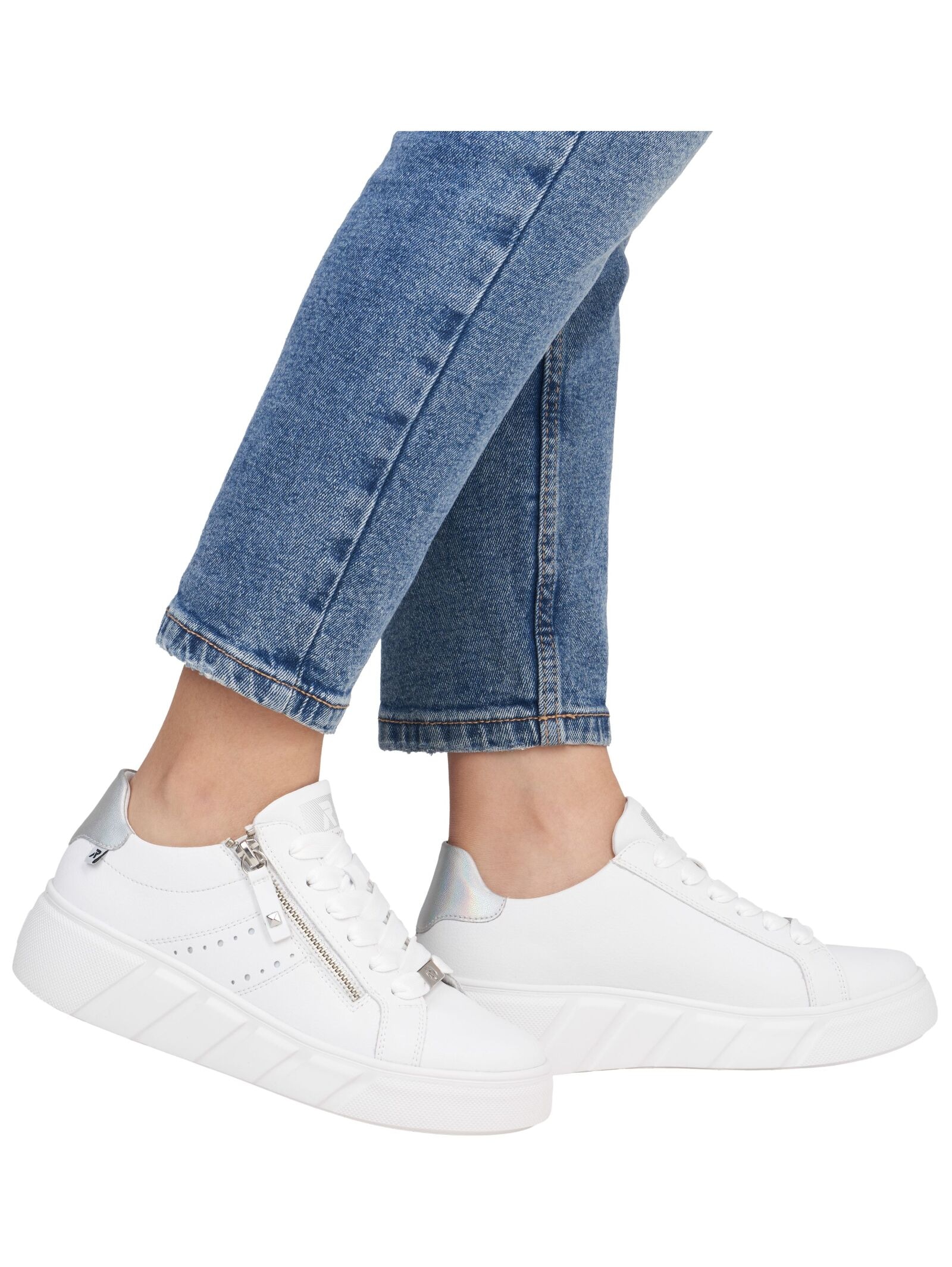 Rieker Plateausneaker »Rieker Sneaker Glattleder«