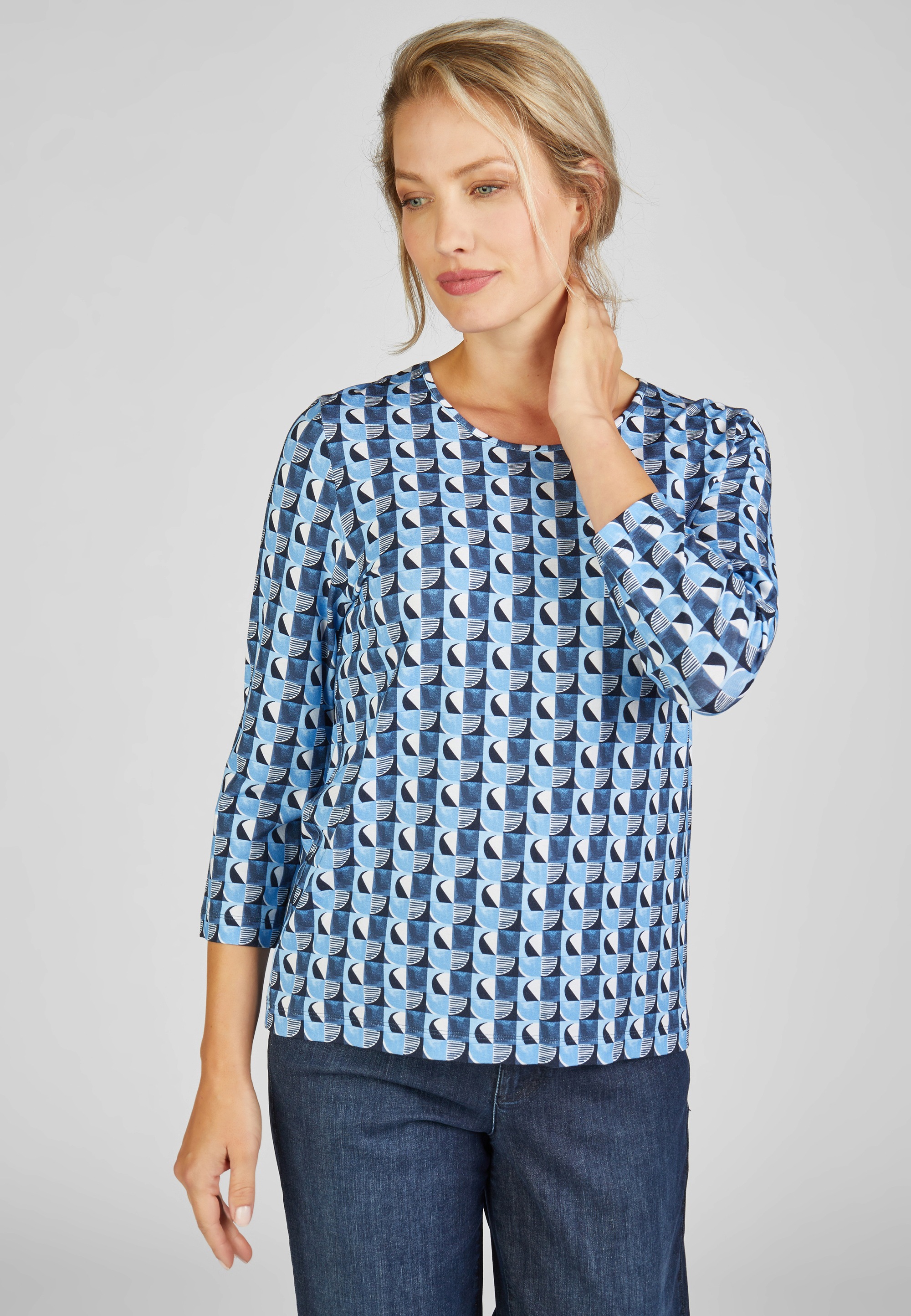 Rabe Print-Shirt "RABE 3/4-Arm Shirt mit Musterung"