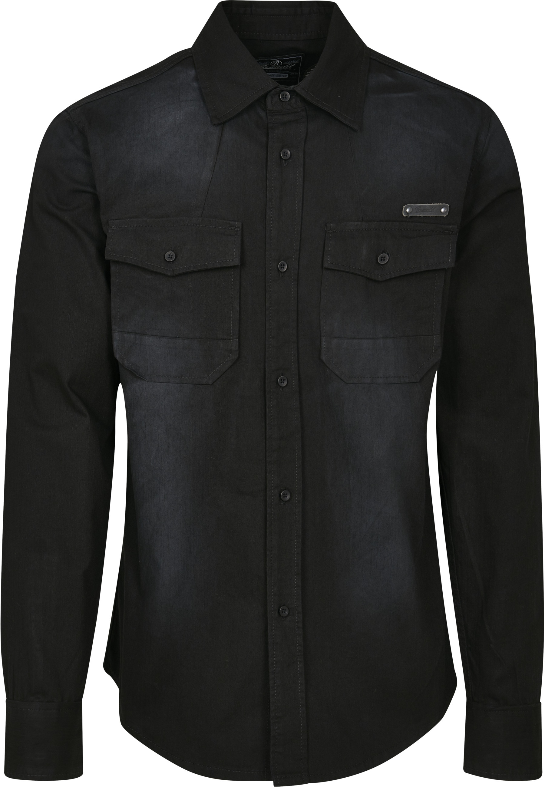 Brandit Langarmhemd "Brandit Herren Hardee Denim Shirt" 1 Stk. günstig online kaufen