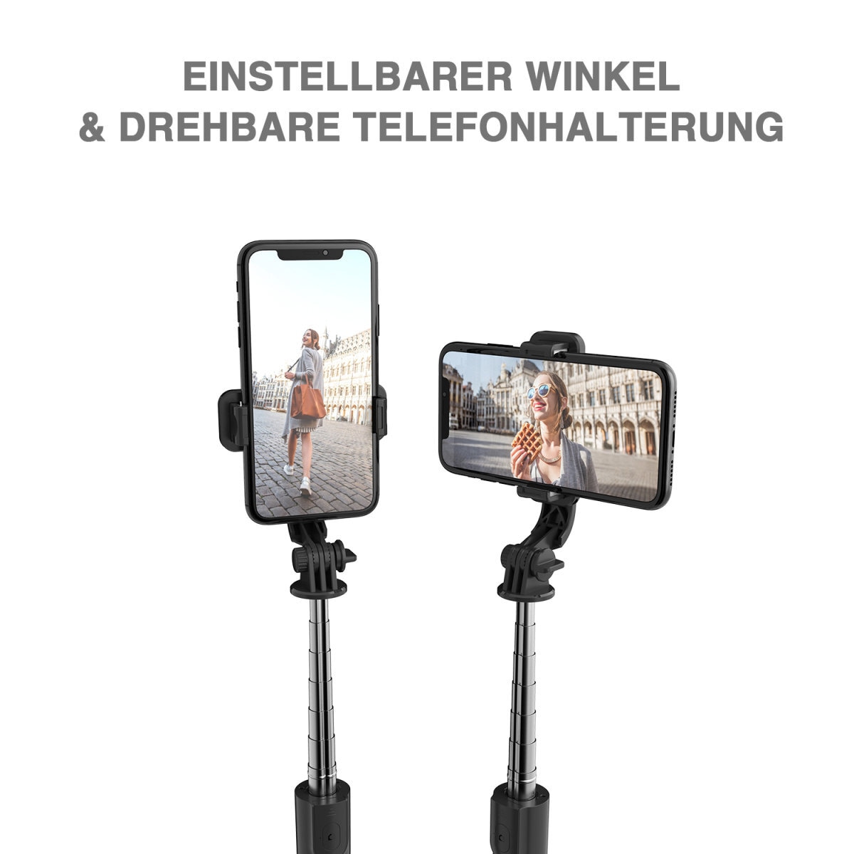 4smarts Smartphone-Halterung »Selfie Stick Tripod mit Wireless Remote Control«