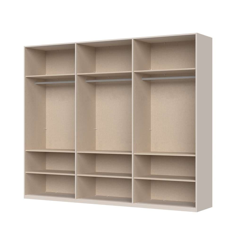 Places of Style Drehtürenschrank »Opera Parsol-Glastüren, LED-Innenbeleuchtung, mit und ohne Kranz«, Glastüren, UV-Lack, LED-Innenbeleuchtung, Soft-Close-Funktion