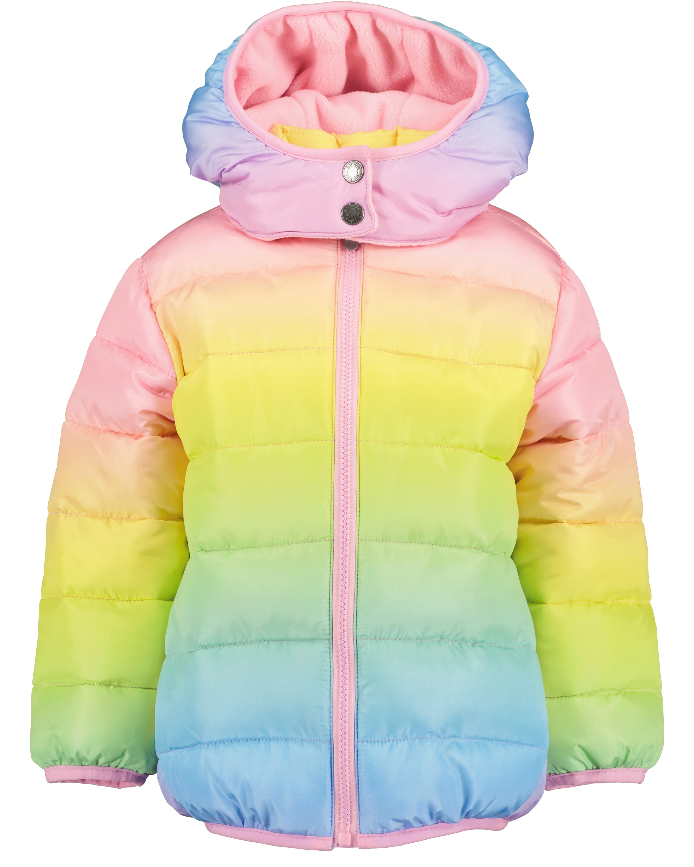 Blue Seven Steppjacke, mit Kapuze, in wunderschönem Farbverlauf und mit Reflektoren