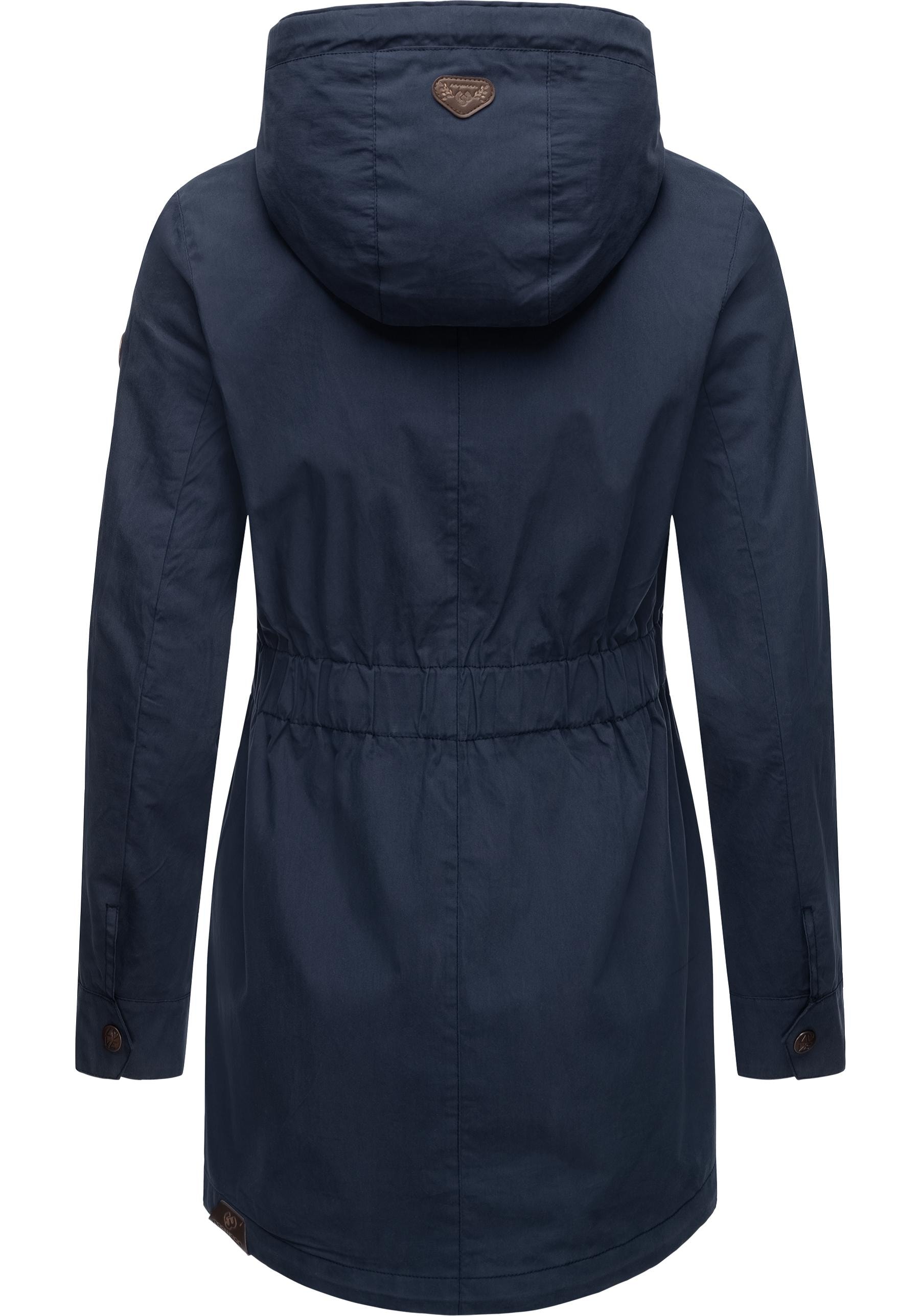 Ragwear Outdoorjacke »Mondda«, mit Kapuze, schicker Damen Übergangsparka mit tollen Details