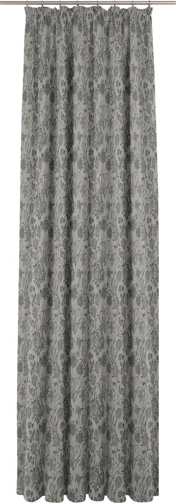 Adam Vorhang "Flower Cuvée" Kräuselband 1 Stk. tlg. aus 100% Bio-Baumwolle günstig online kaufen