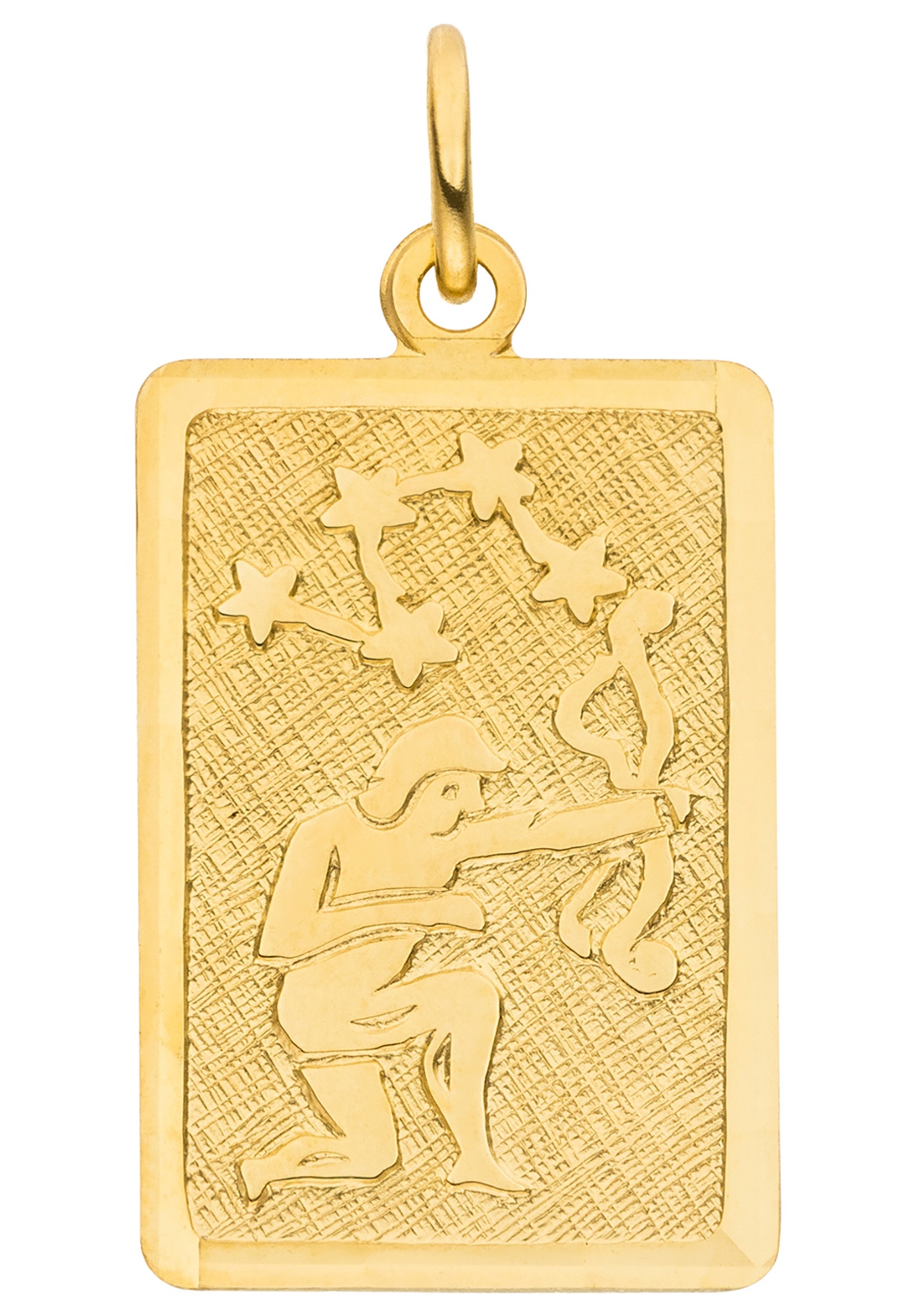 JOBO Sternzeichenanhänger »Sternzeichen eckig mit Sternbild 20 mm«  8 Karat 333 Gold