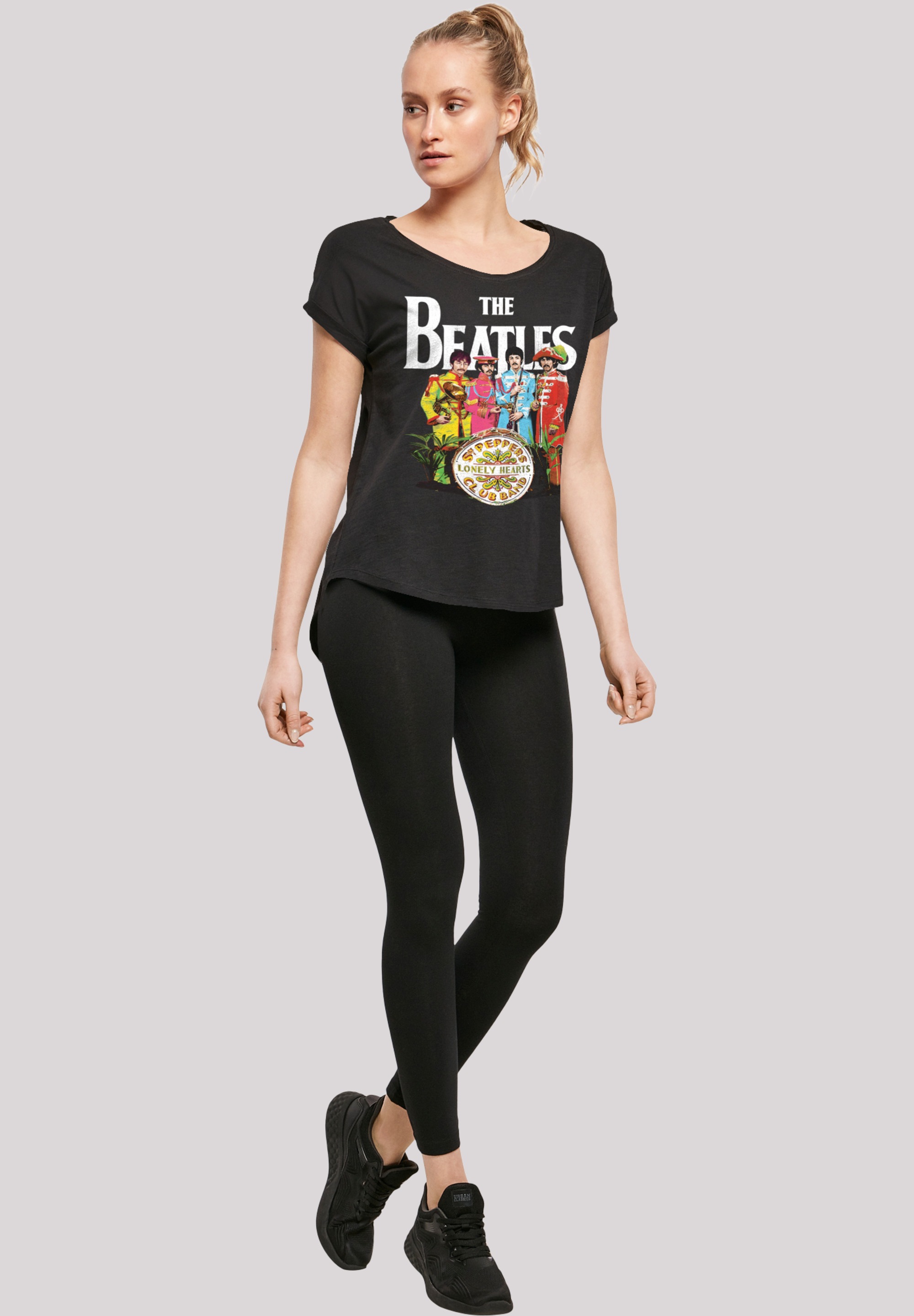 F4NT4STIC T-Shirt »The Beatles Band Sgt Pepper Black«, Print