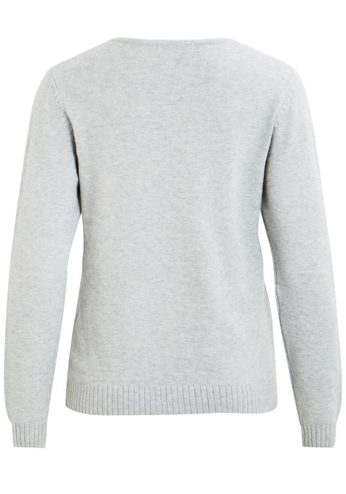 Vila V-Ausschnitt-Pullover »VIRIL V-NECK«, in melierter Optik