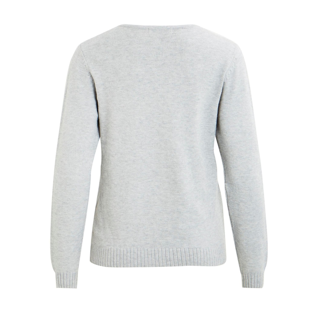 Vila V-Ausschnitt-Pullover »VIRIL V-NECK«, in melierter Optik