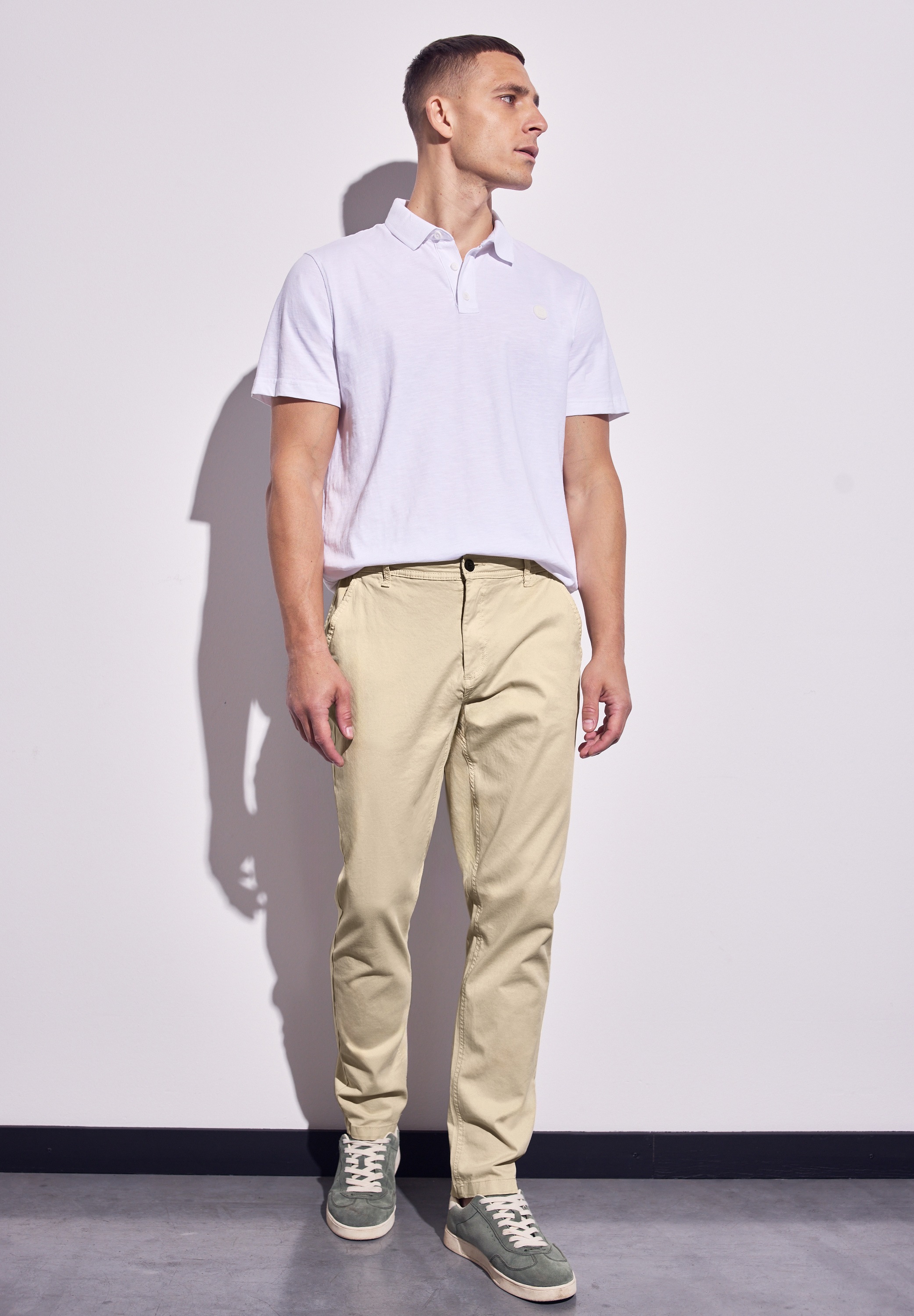 STREET ONE MEN Chinohose, aus Baumwolle mit Stretchanteil