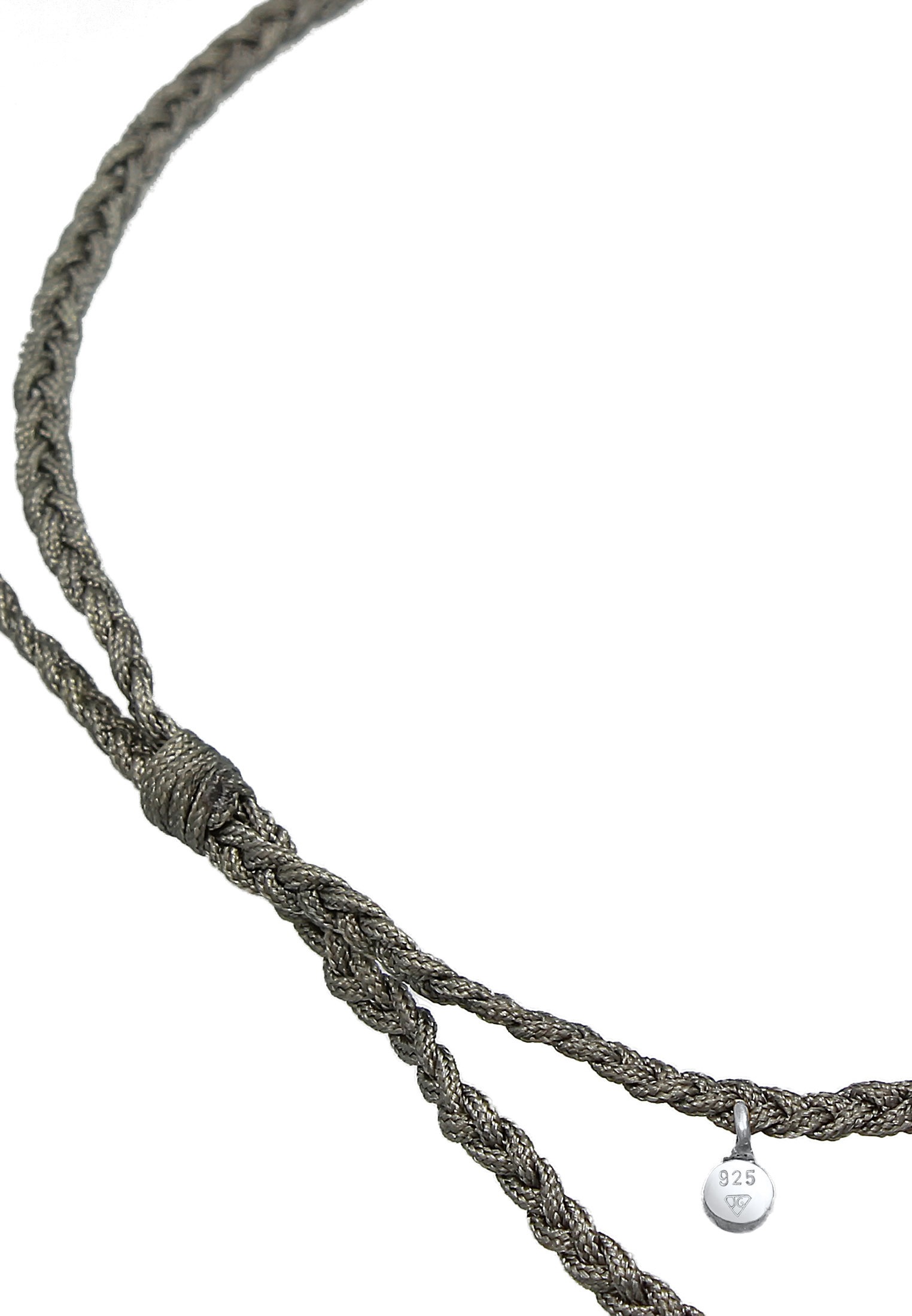 Elli Fußkette »Nylon Bändchen Beads Set (2 tlg.) 925 Silber«