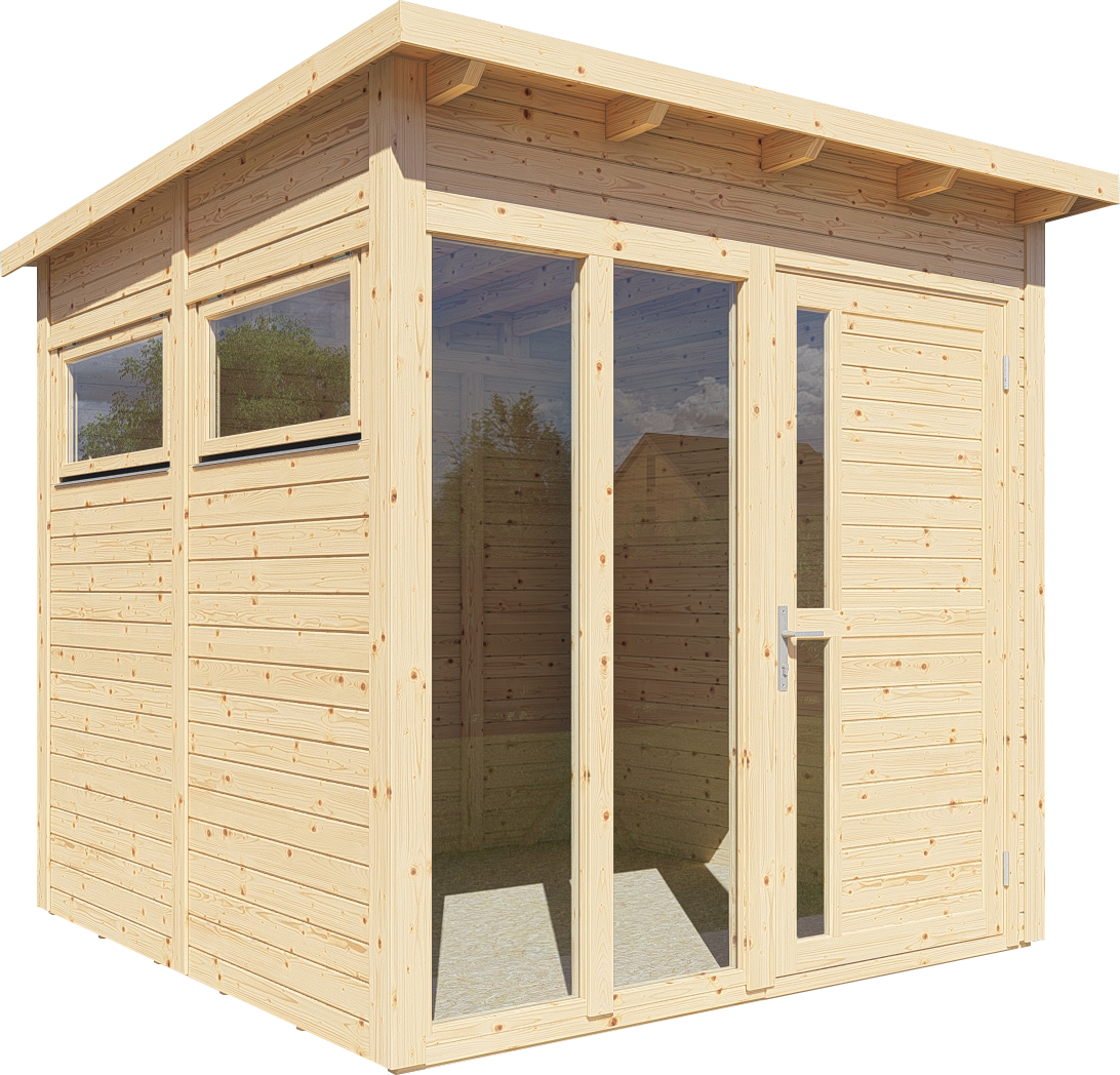 BERTILO Gartenhaus "Pentus 2 Office, in verschiedenen Farben" günstig online kaufen