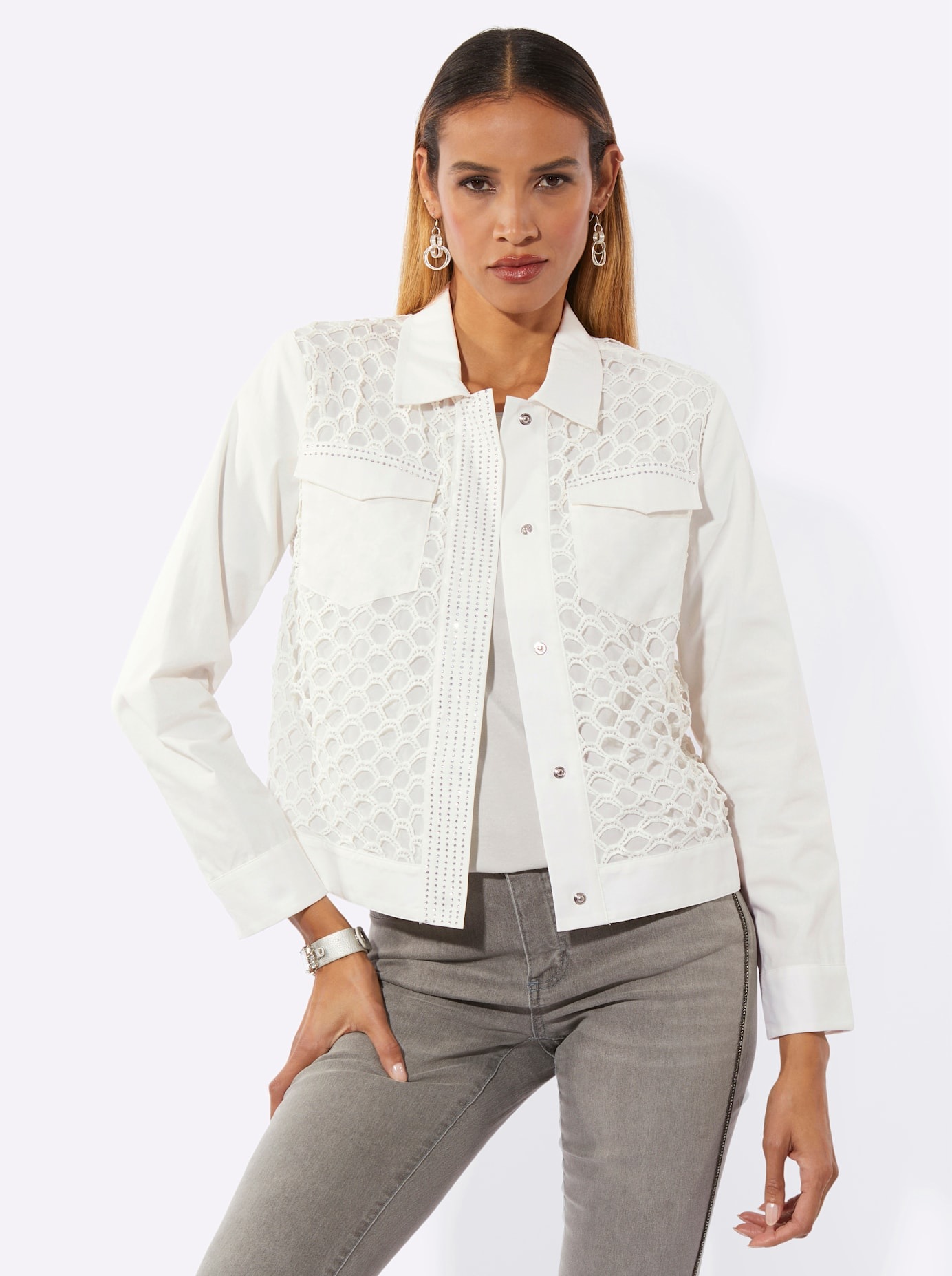 creation L Jackenblazer "Spitzen-Jacke" günstig online kaufen