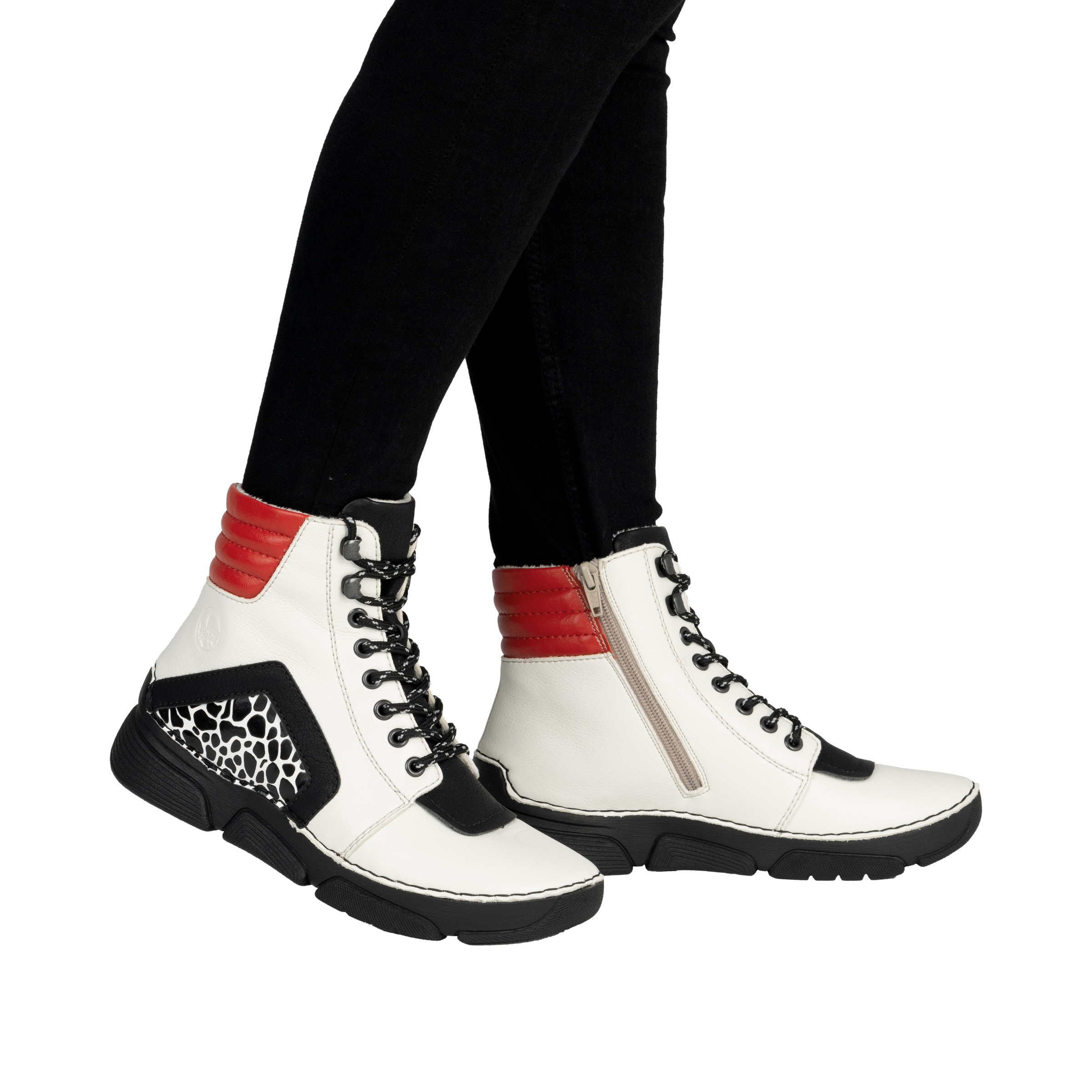 Rieker Sneakerboots, Schnürboots, Schnürstiefelette mit zusätzlichem Innenreißverschluss