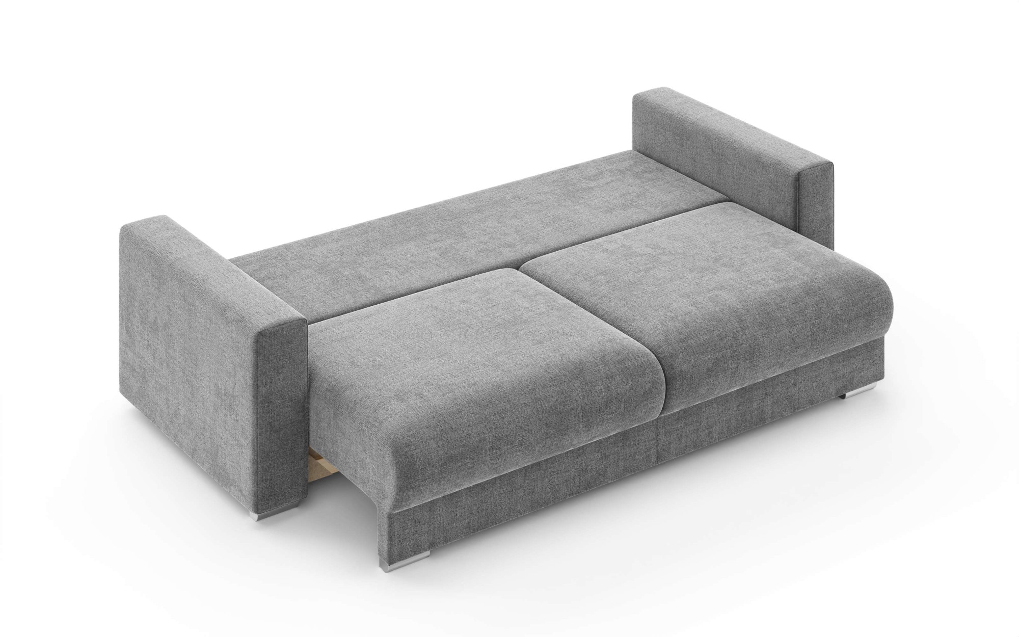 Home affaire 3-Sitzer »Stevinson Schlafsofa mit Bettkasten, Maße B/H/T: 229/87/97 cm« mit Wellenunterfederung, 2 Rückenkissen und 2 Zierkissen