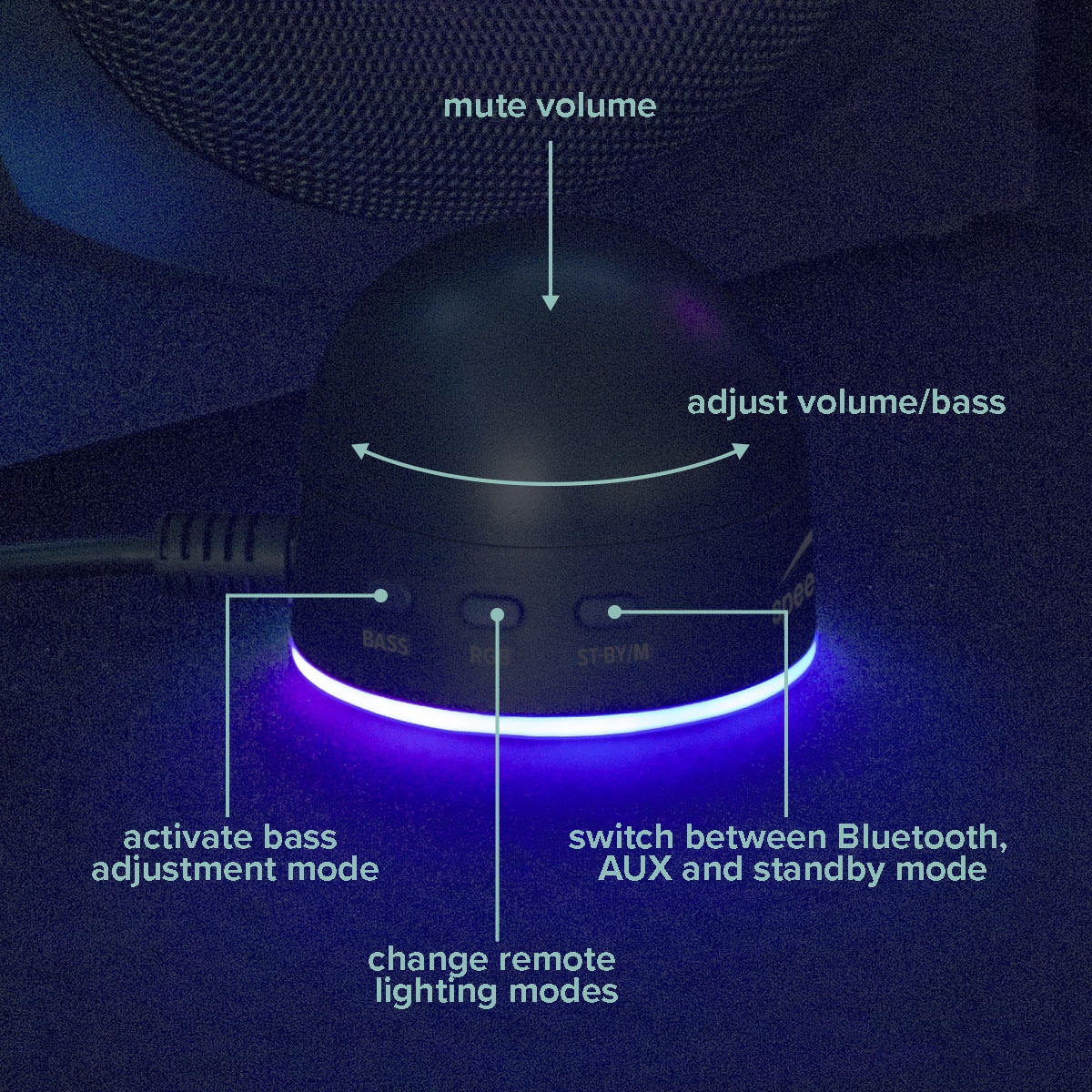 Speedlink 2.1 Soundsystem »GRAVITY LT 2.1 Subwoofer System PC Lautsprecher«, Tischfernbedienung, Bluetooth Verbindung zum Smartphone, Tablet, etc.