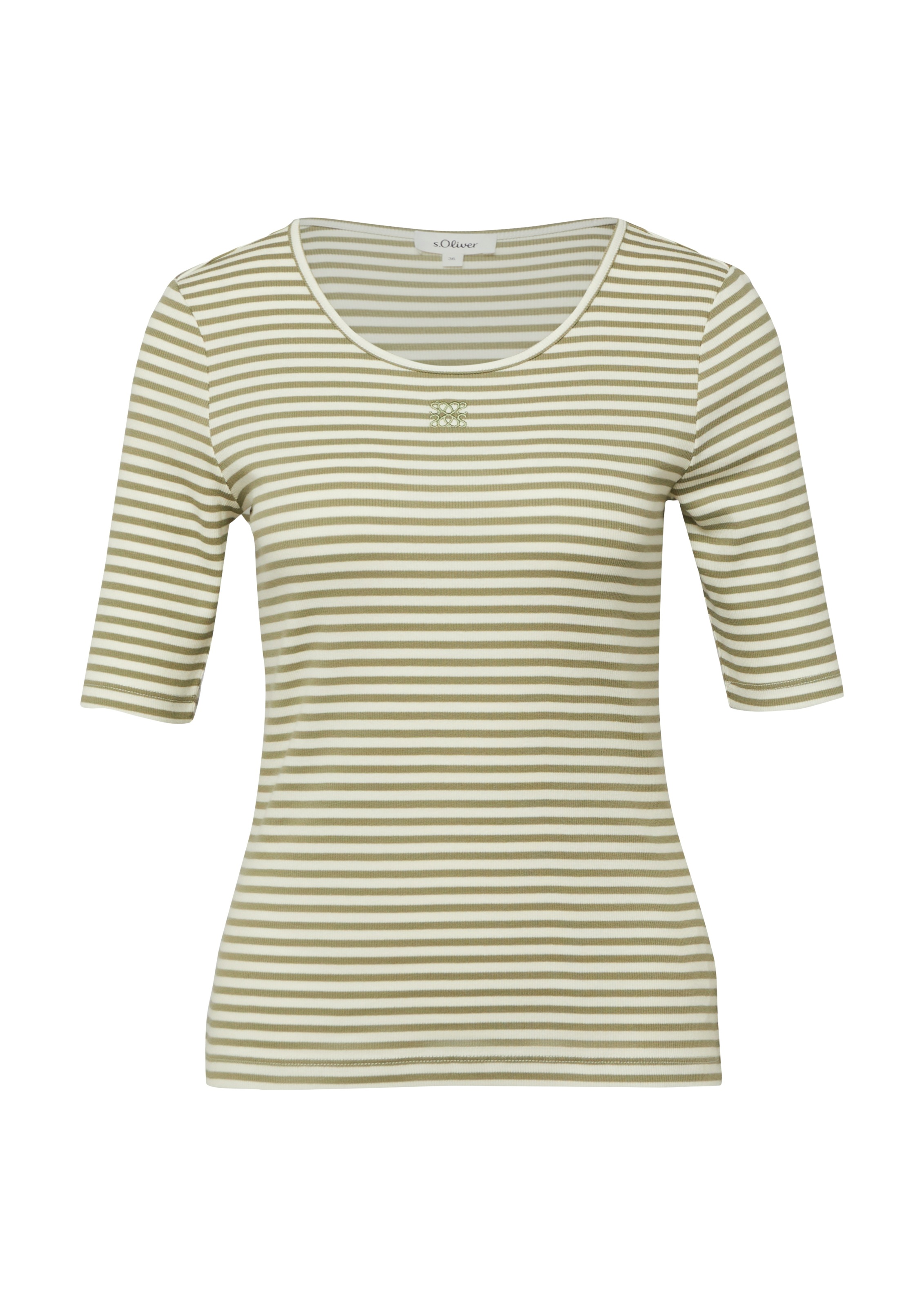 Thumbnail - s.Oliver Rundhalsshirt Sommershirt mit feinen Streifen