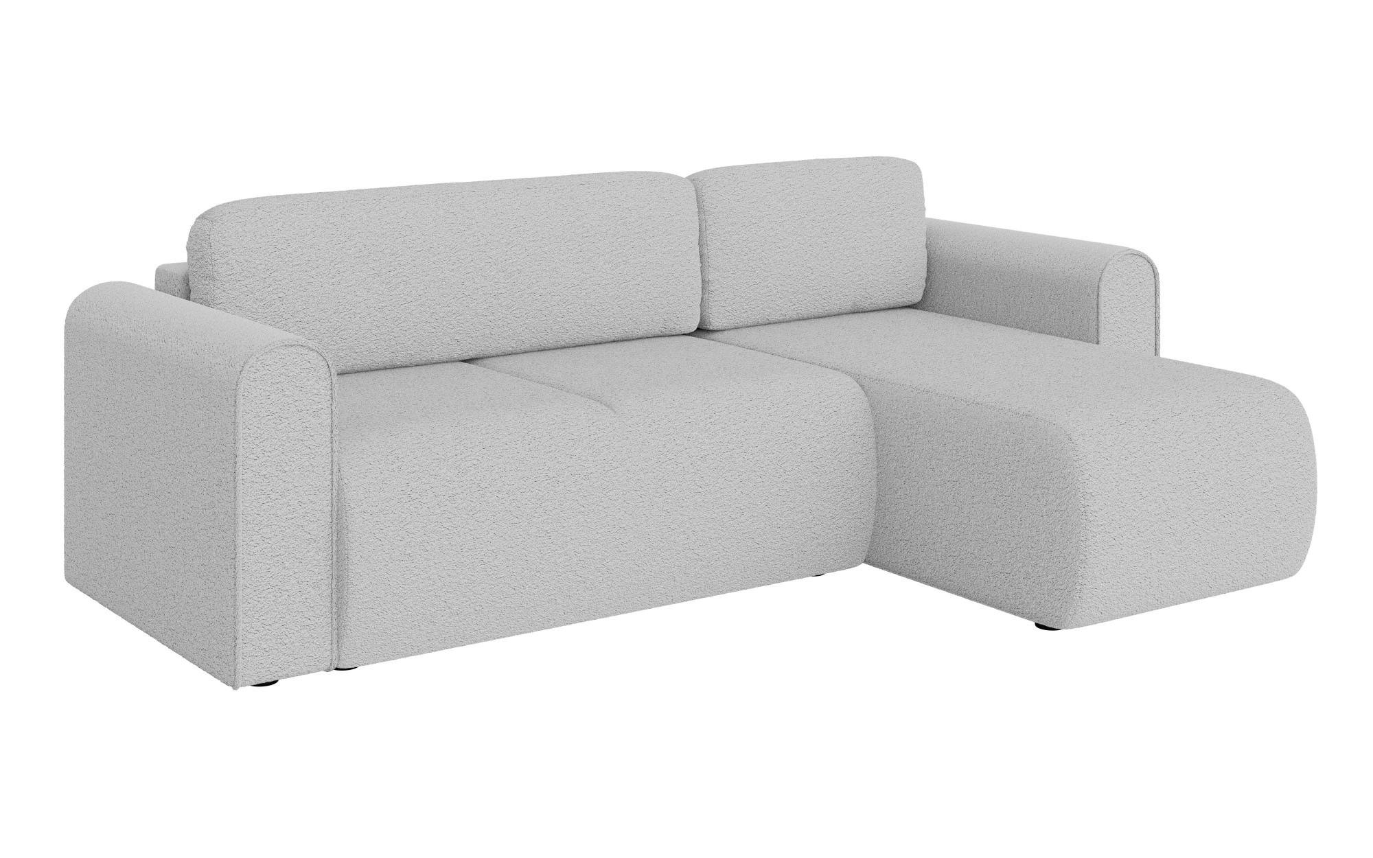 INOSIGN Ecksofa »Zacharia wahlweise Schlafsofa mit Bettkasten, B/T/H 250/166/86 cm«, L-Form mit Wellenunterfederung, Recamiere beidseitig montierbar