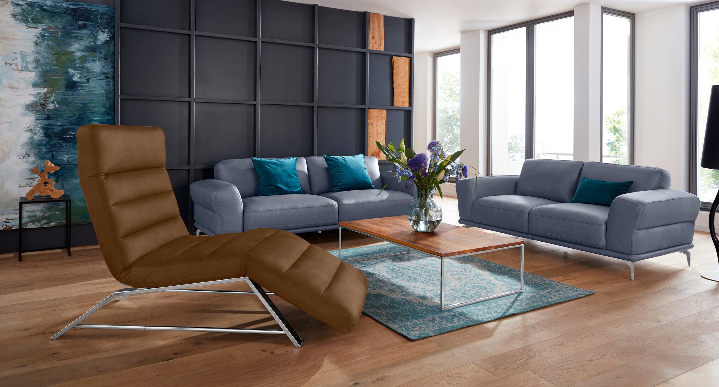 W.SCHILLIG Relaxliege »daily dreams«, Funktionsliege wahlweise mit Motor, Gestell Chrom, Breite 75 cm