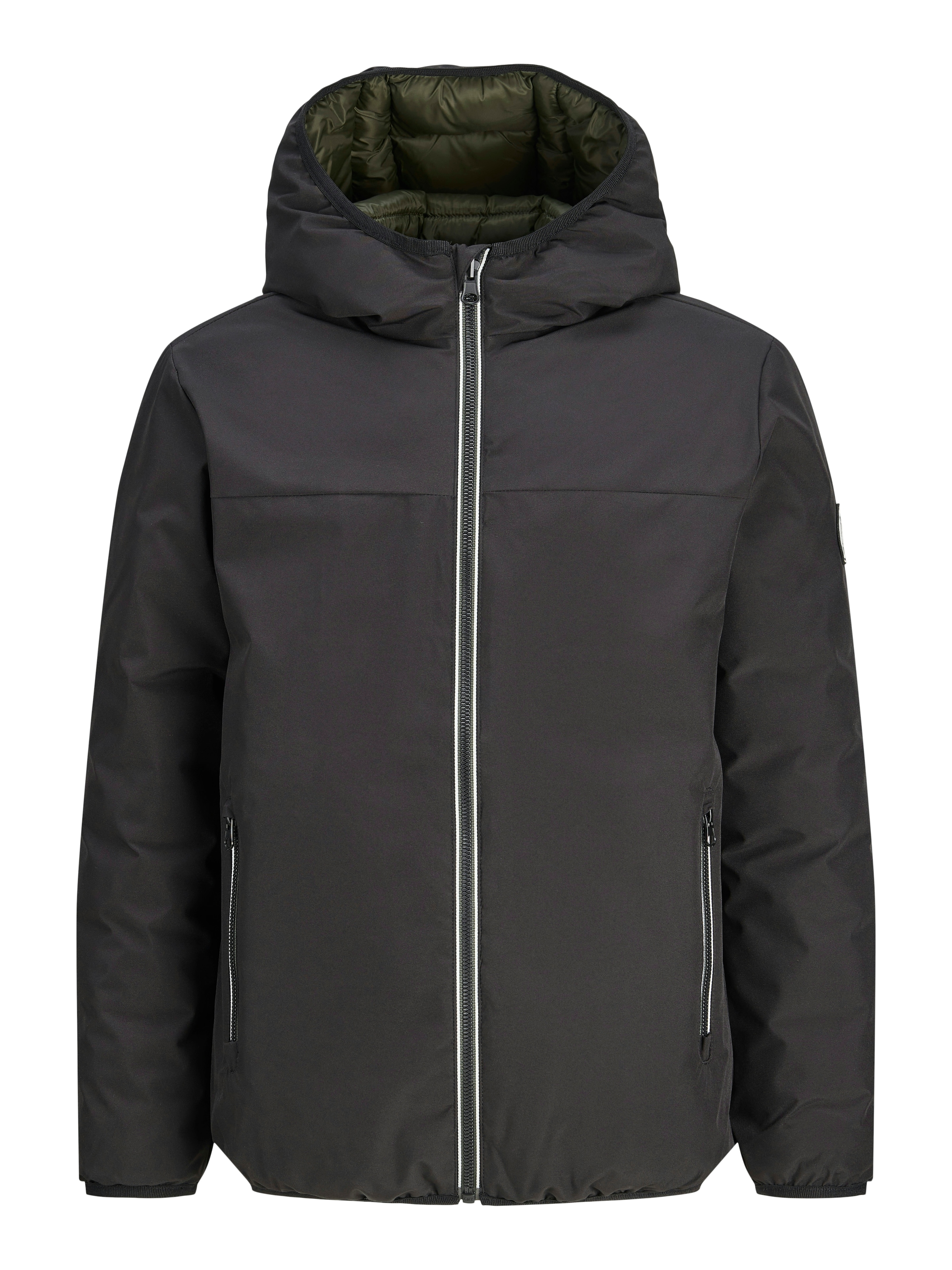 Jack & Jones Junior Wendejacke »JJEBROOKLYN REVERSIBLE JACKET SN JNR« mit Kapuze Kunstfaser, zum Wenden