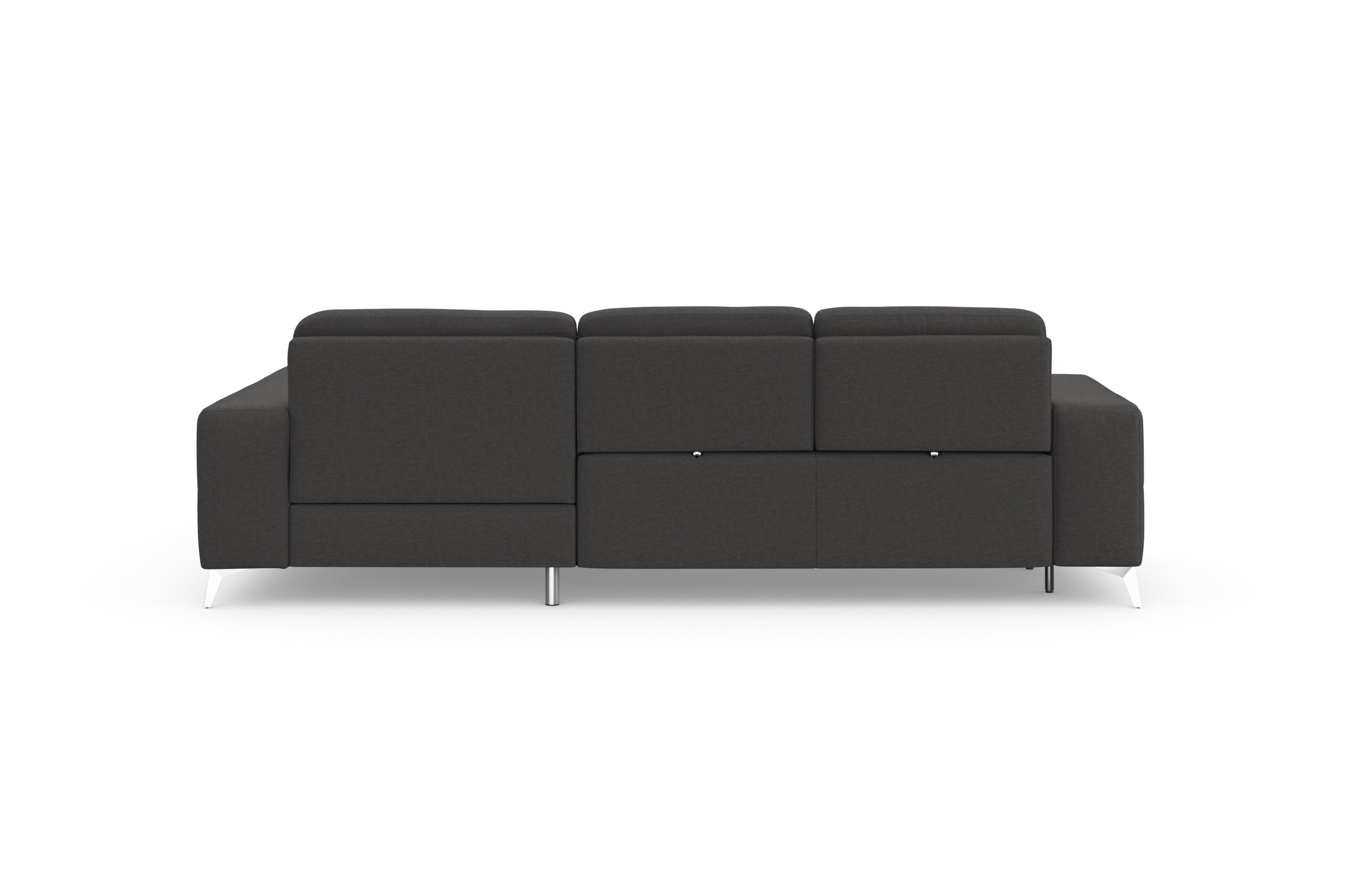 Ecksofa SIT & MORE "Baviene L-Form", grau (fango), B:286cm H:92cm T:176cm, Sofas, Ecksofa, inklusive Sitztiefenverstellung und Federkern, wahlweise Bettfunktion 9
