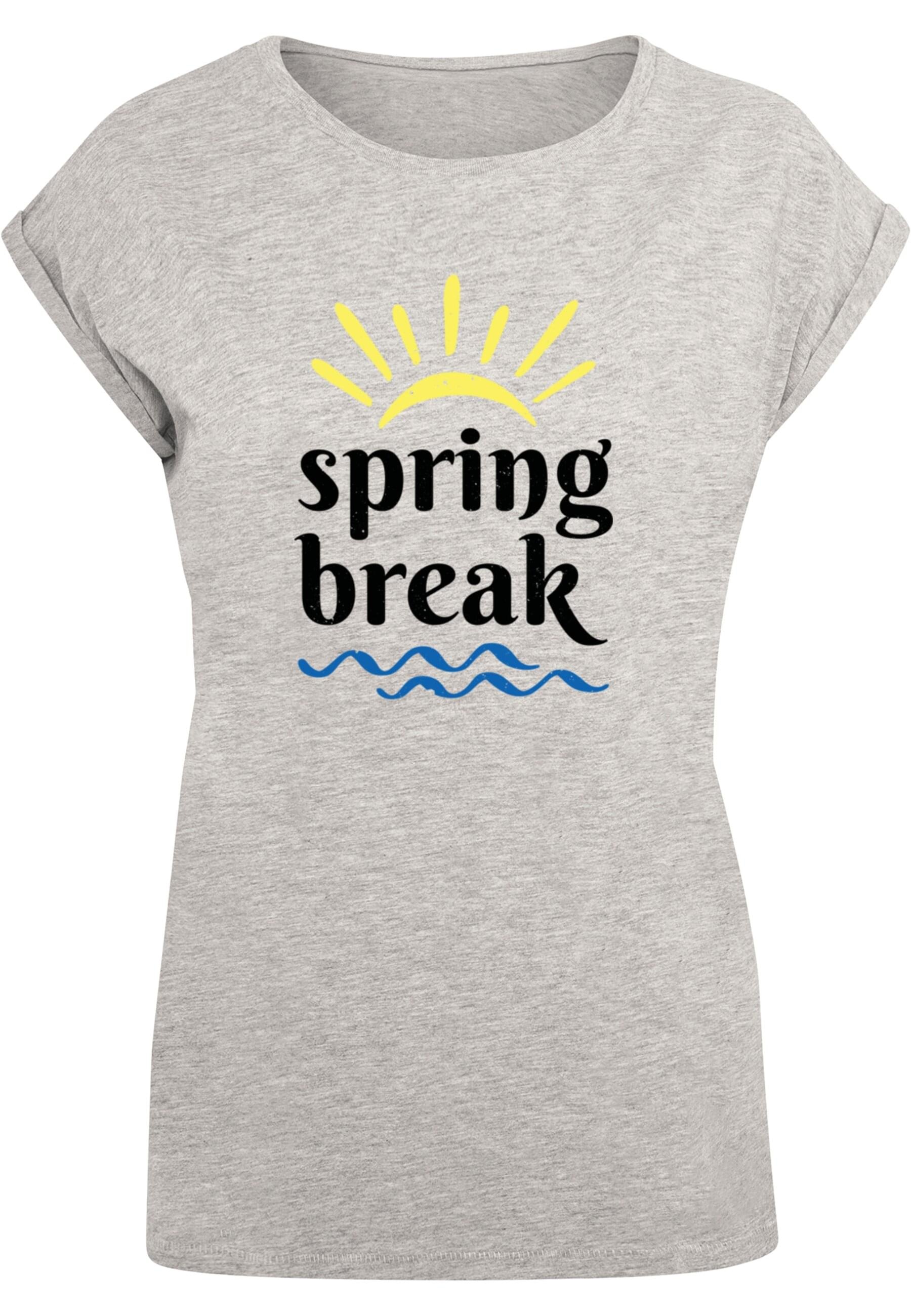 Merchcode T-Shirt "Merchcode Damen Ladies Spring break - Extended Shoulder günstig online kaufen