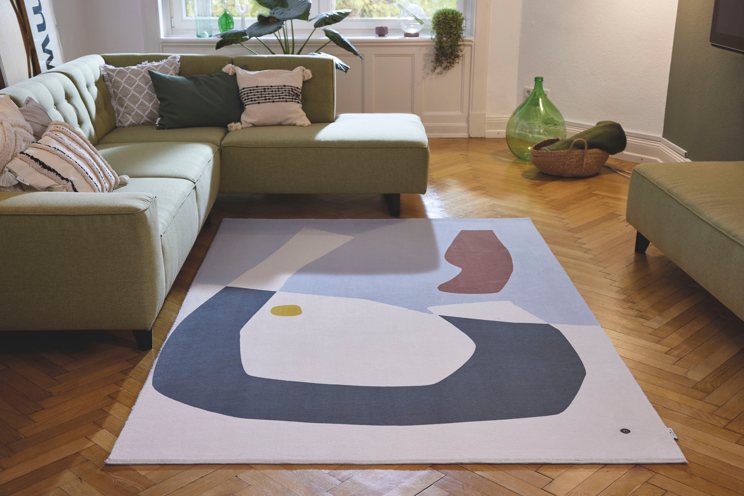 TOM TAILOR HOME Teppich »Shapes - ONE«, rechteckig, Kurzflor, bedruckt,  modernes Design | BAUR | Kurzflor-Teppiche