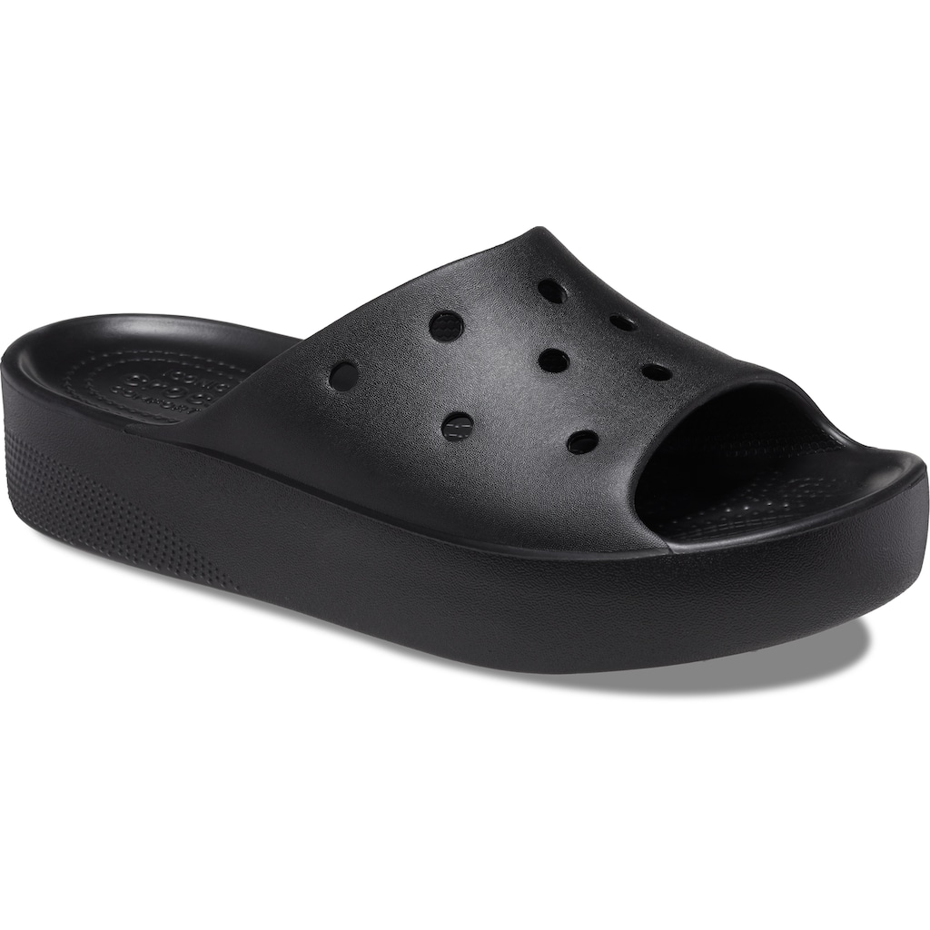 Crocs Badepantolette »Classic Platform Slide«, (Packung), Sommerschuh, Schlappen, Badeschuh, Poolslides