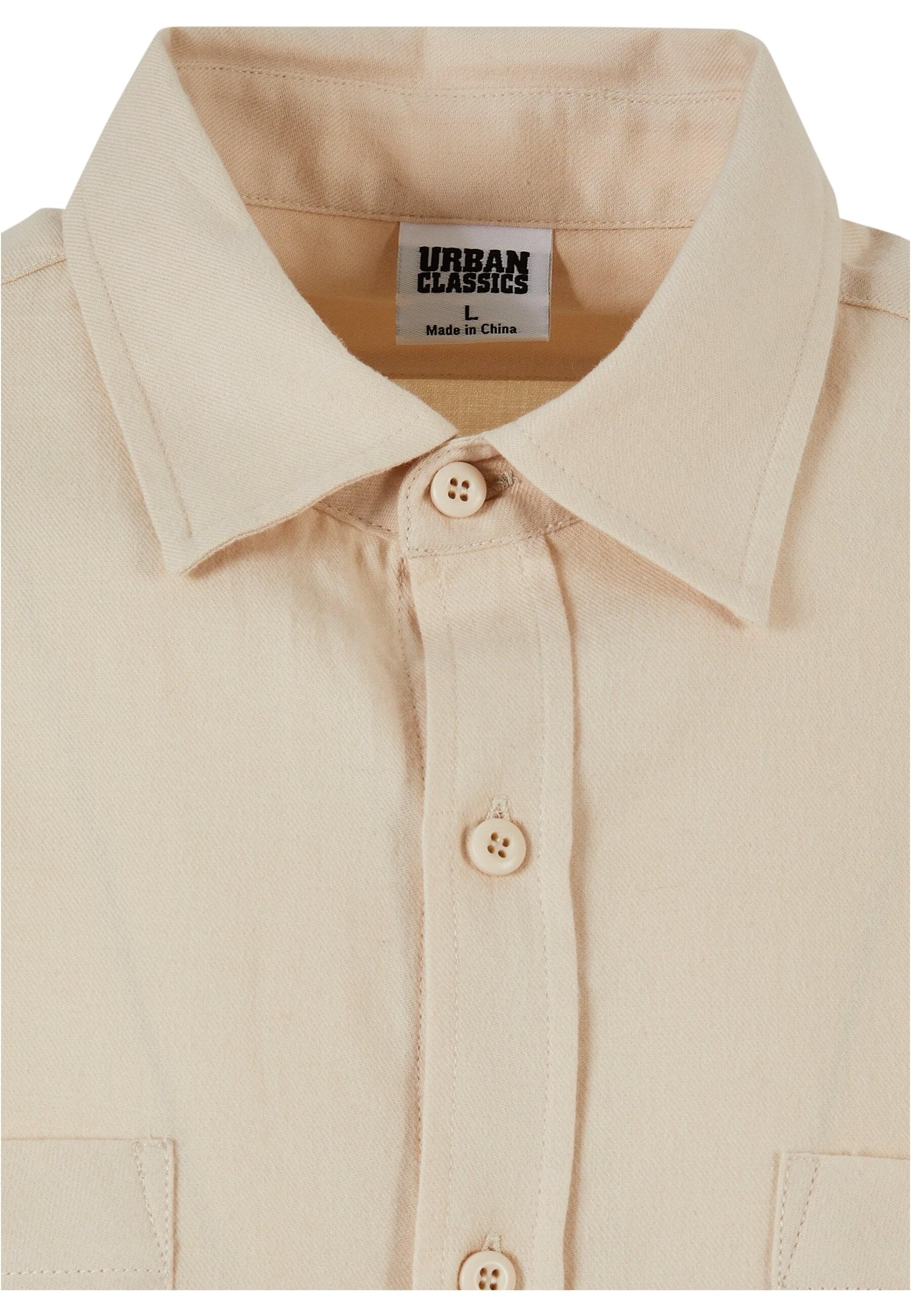 URBAN CLASSICS Langarm-Poloshirt »Urban Classics Herren Flanell Shirt«, (1 tlg.)