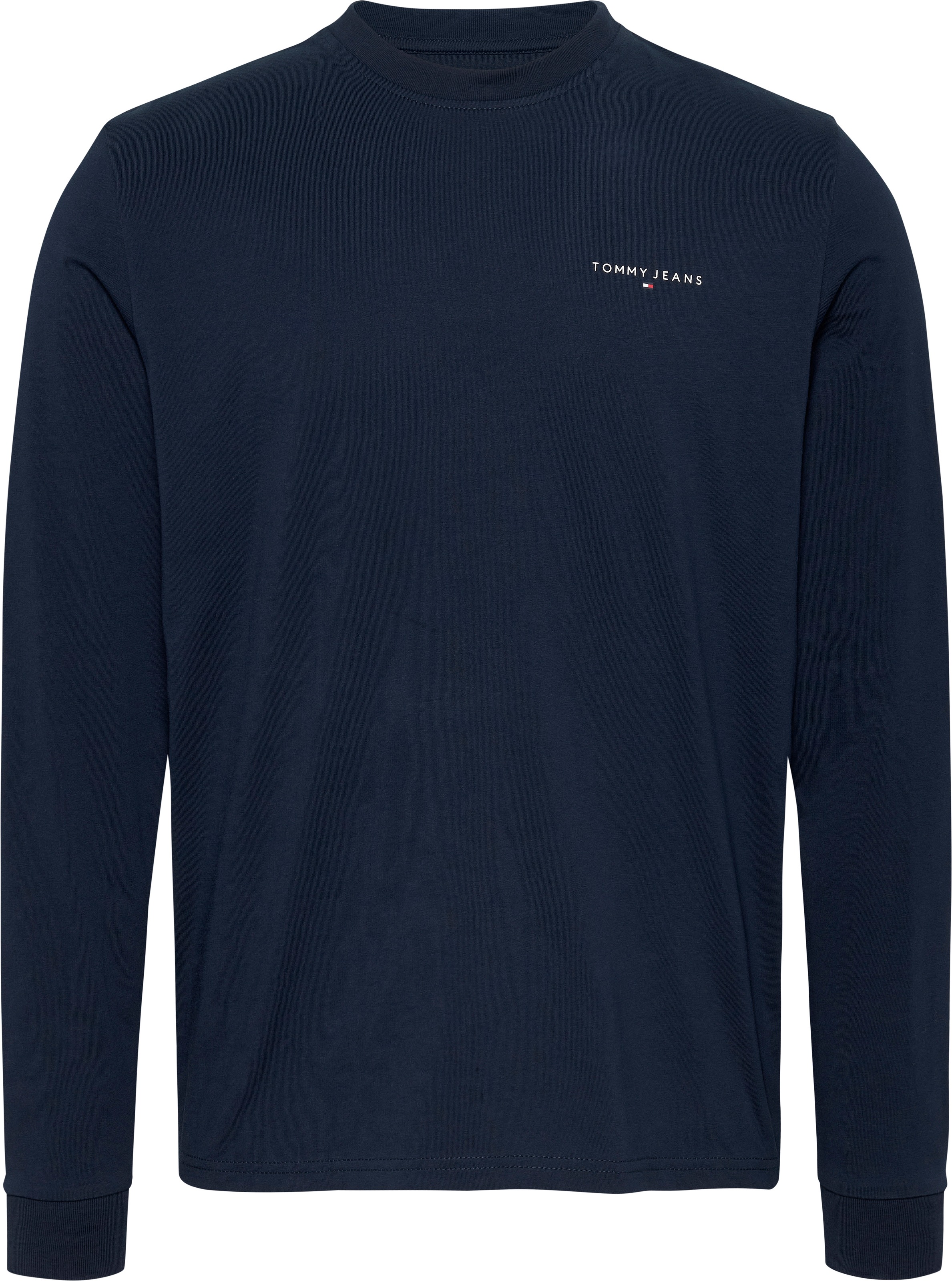 Tommy Jeans Langarmshirt »TJM SLIM LINEAR CHEST LS TEE EXT«, in Unifarbe