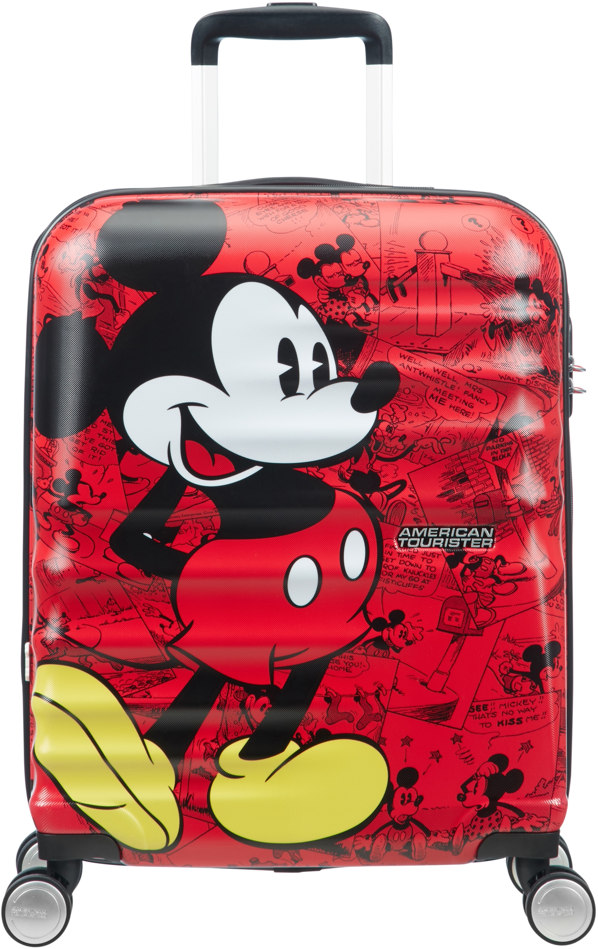 American Tourister Hartschalen-Trolley "WAVEBREAKER DISNEY, 55 cm", 4 St. Rollen, Kinderreisekoffer Handgepäck Reisekoff