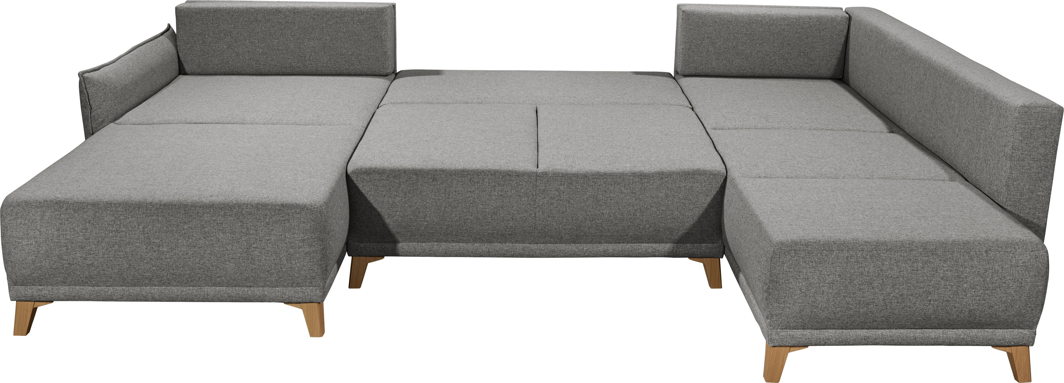Thumbnail - ED EXCITING DESIGN Wohnlandschaft "Pamplona U-Form", mit Bettfunktion, Bettkasten & Zierkissen
