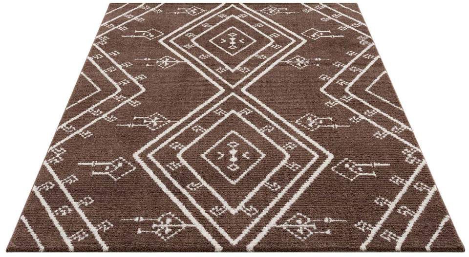Carpet City Teppich »April 2291«, rechteckig, 10 mm Höhe, Läufer, weich durch Microfaser, Boho Ethno Look, Wohnzimmer