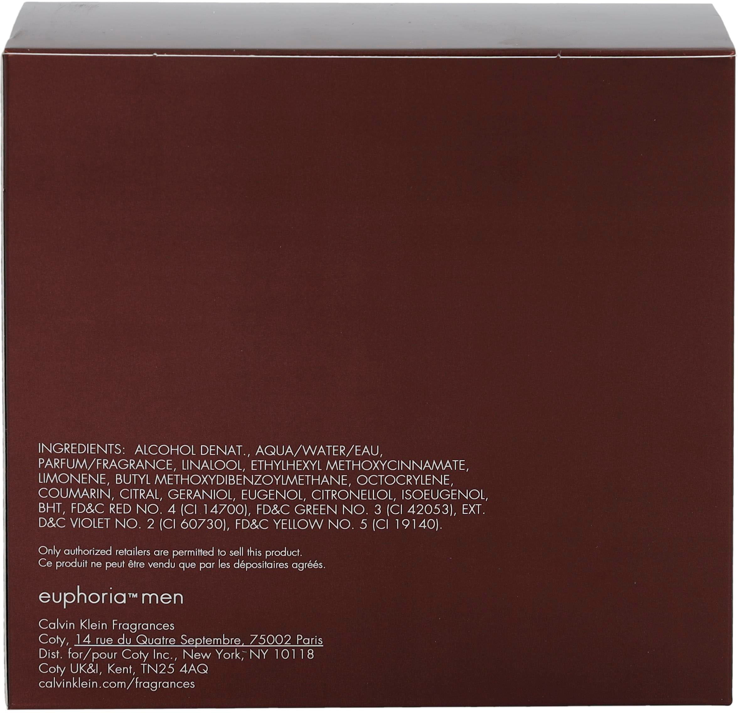 Calvin Klein Eau de Toilette »Euphoria Men«, Holzig-würziger Duft mit Ingwer, Zedernholz, Salbei und Wildleder.