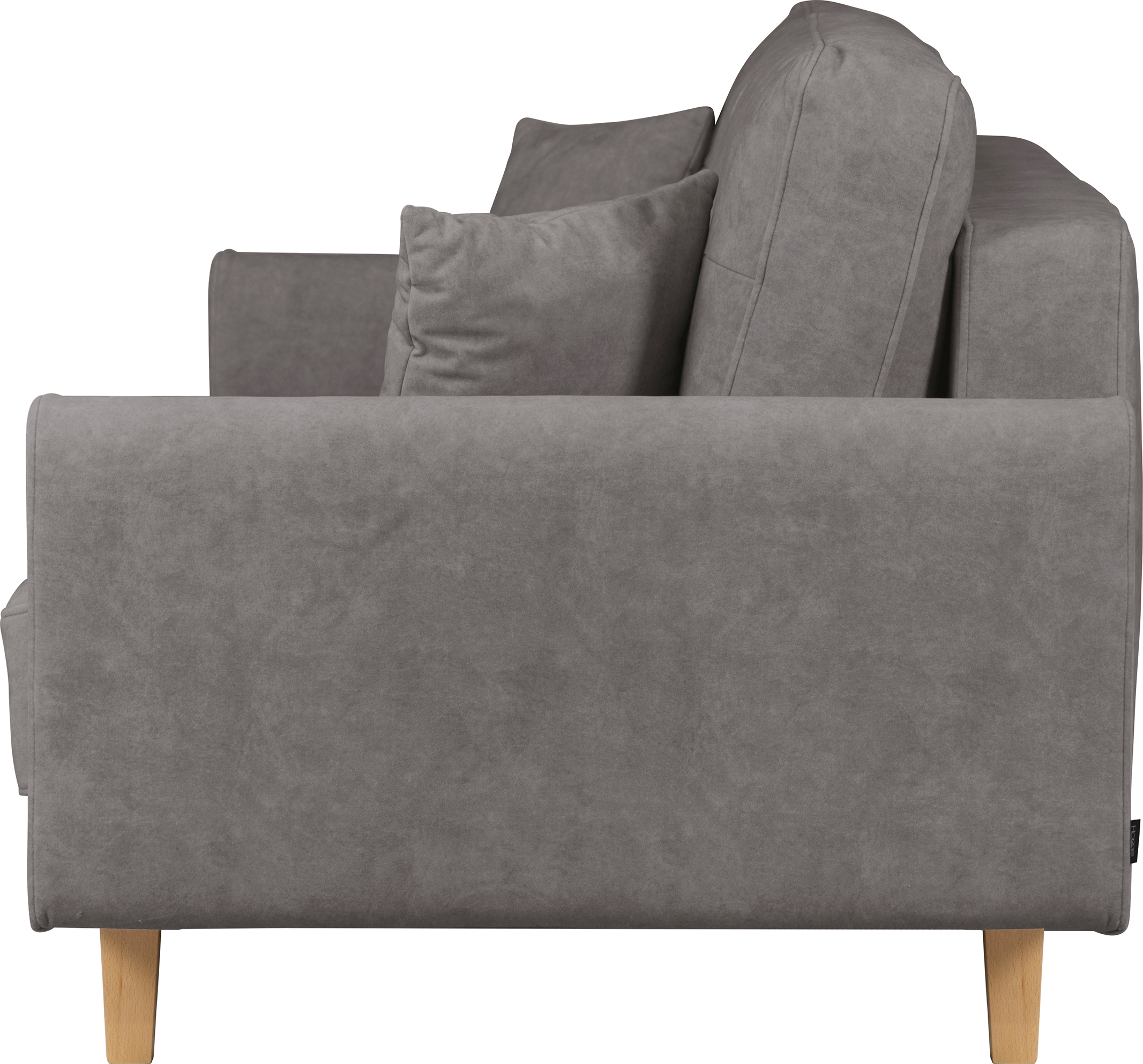 Home affaire 2-Sitzer »TRIPLO mit Wellenunterfederung, Maße B/T/H: 165/100/89 cm«, Sofa mit Steppung im Rückenbereich, incl. Rückenkissen und Zierkissen