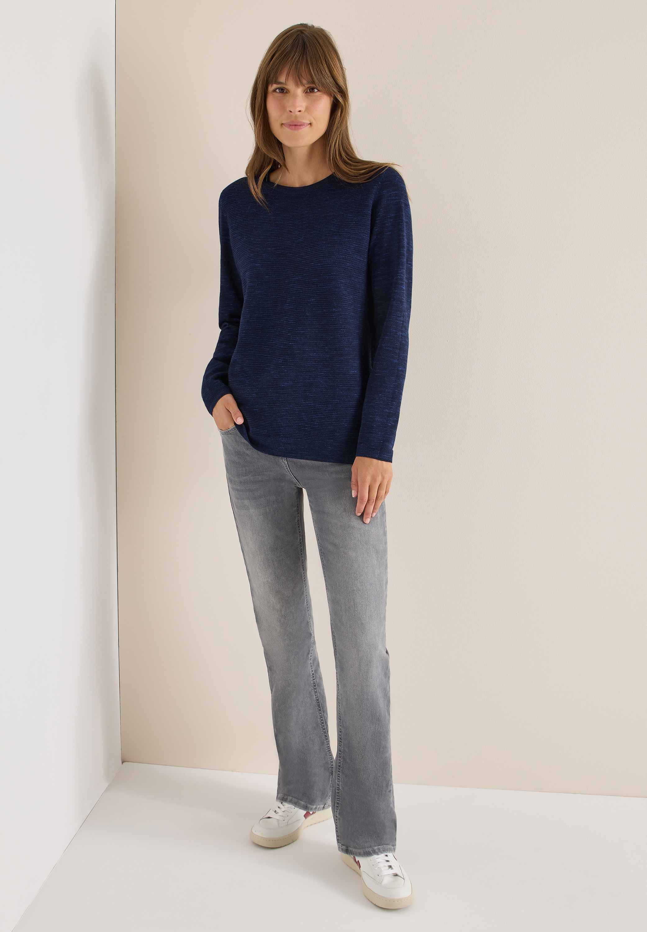 Cecil Strickpullover, mit Rundhalsausschnitt