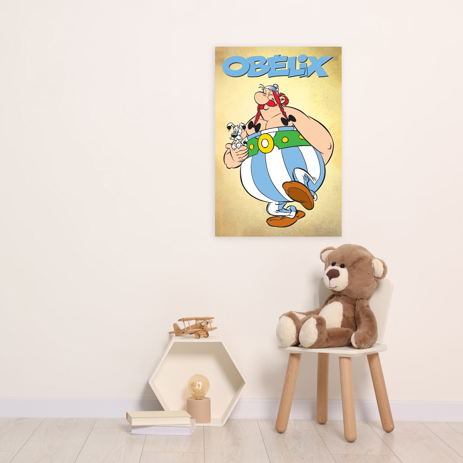LuckyLinde Leinwandbild "Obelix und Idefix", Cartoon-Comic-Fantasy-Figuren- günstig online kaufen