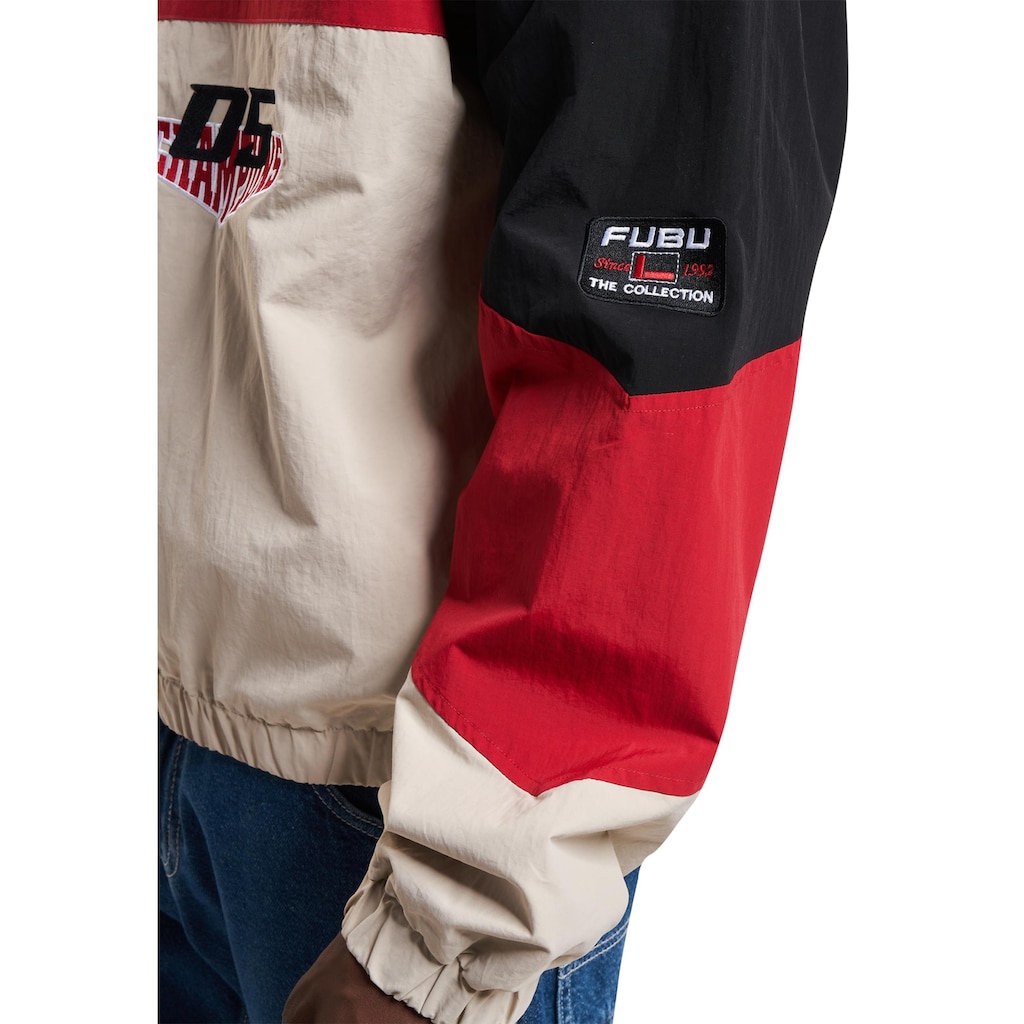 Fubu Trainingsjacke »Fubu Herren FM233-003-2 FUBU Corporate Track Jacket«, (1 St.), ohne Kapuze