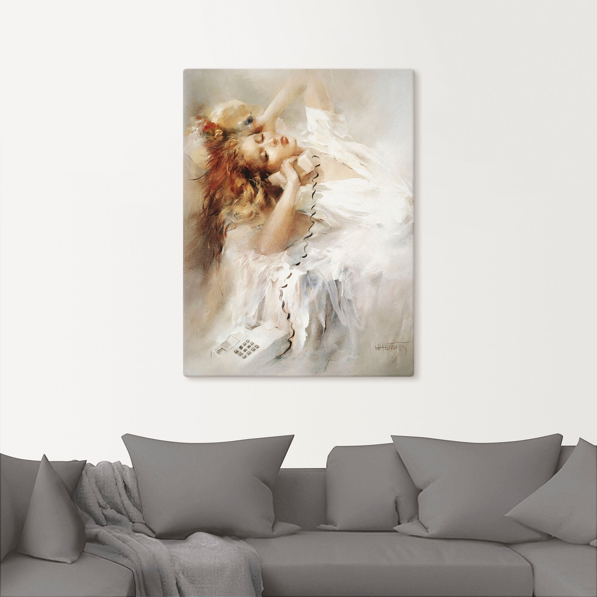 Artland Leinwandbild "Hoffnungsvoll" Frau 1 Stk. tlg. als Leinwandbild, Pos günstig online kaufen