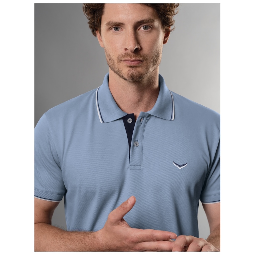 Trigema Poloshirt »TRIGEMA Slim Fit Polohemd«, (1 tlg.)