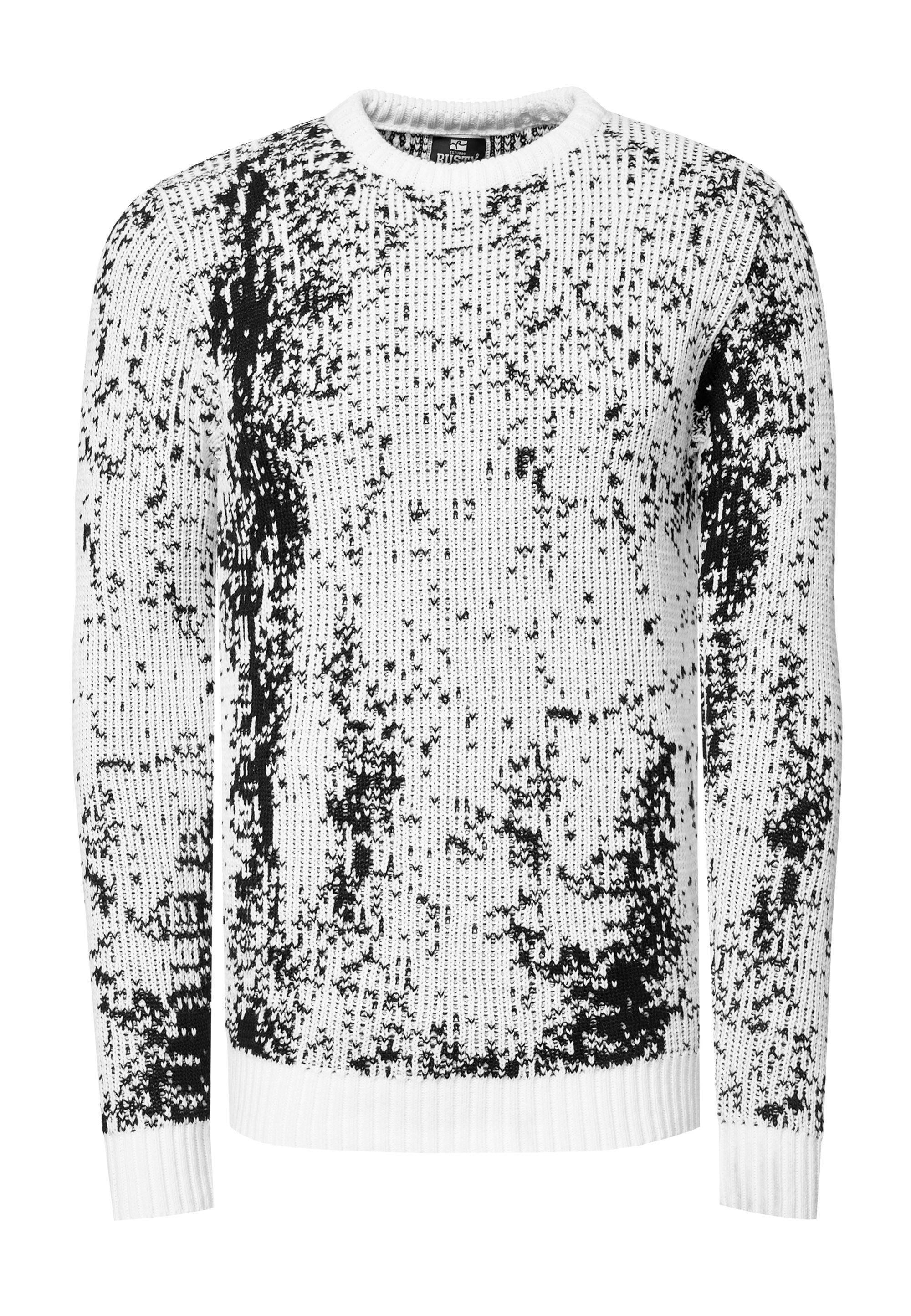 Rusty Neal Strickpullover, im angesagten zweifarbigen Design
