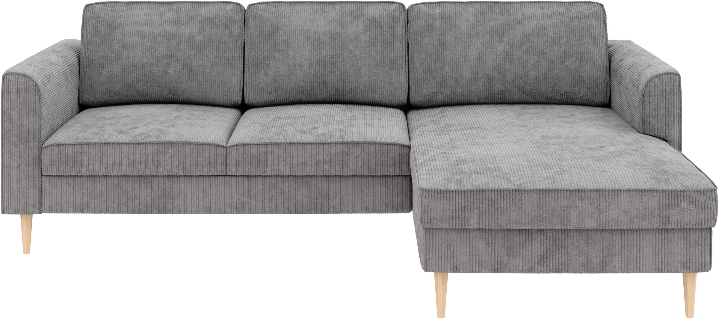 Home affaire Ecksofa »Booster Couch wahlweise mit Schlaffunktion und Bettkasten-auch in Cord«, Recamiere beidseitig montierbar, Sofa in L-Form, 232 cm