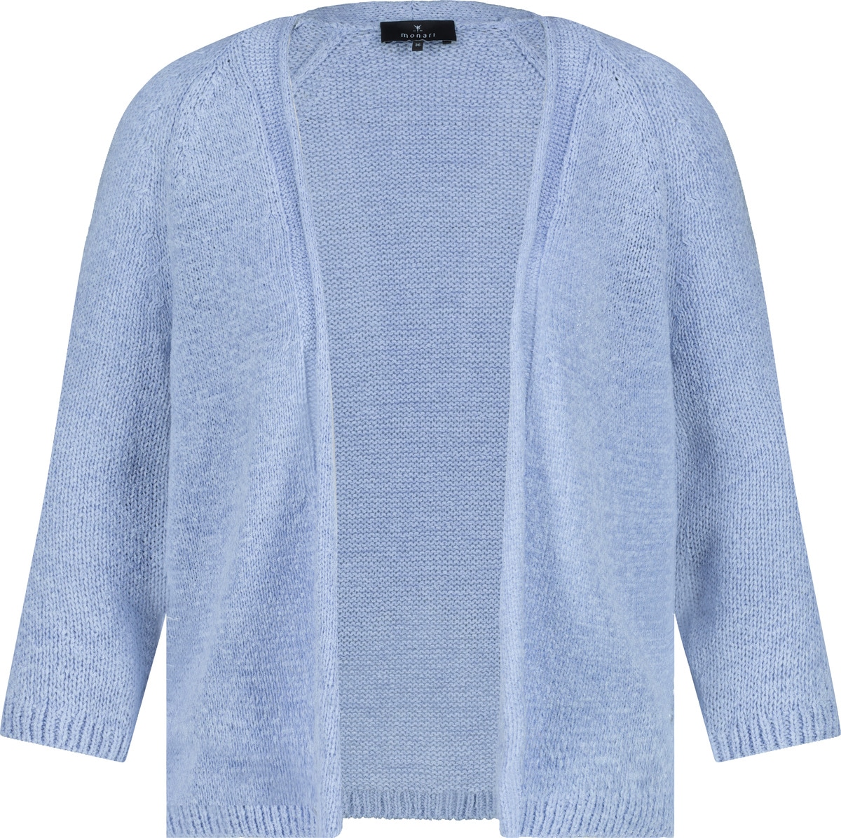 Monari Strickjacke, mit Rollkante