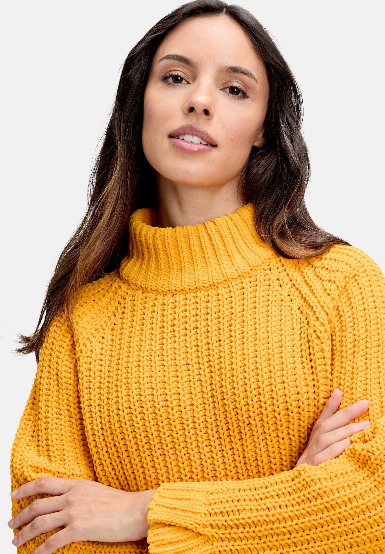 Cartoon Strickpullover »Damen mit Stehkragen« 1 Stk.